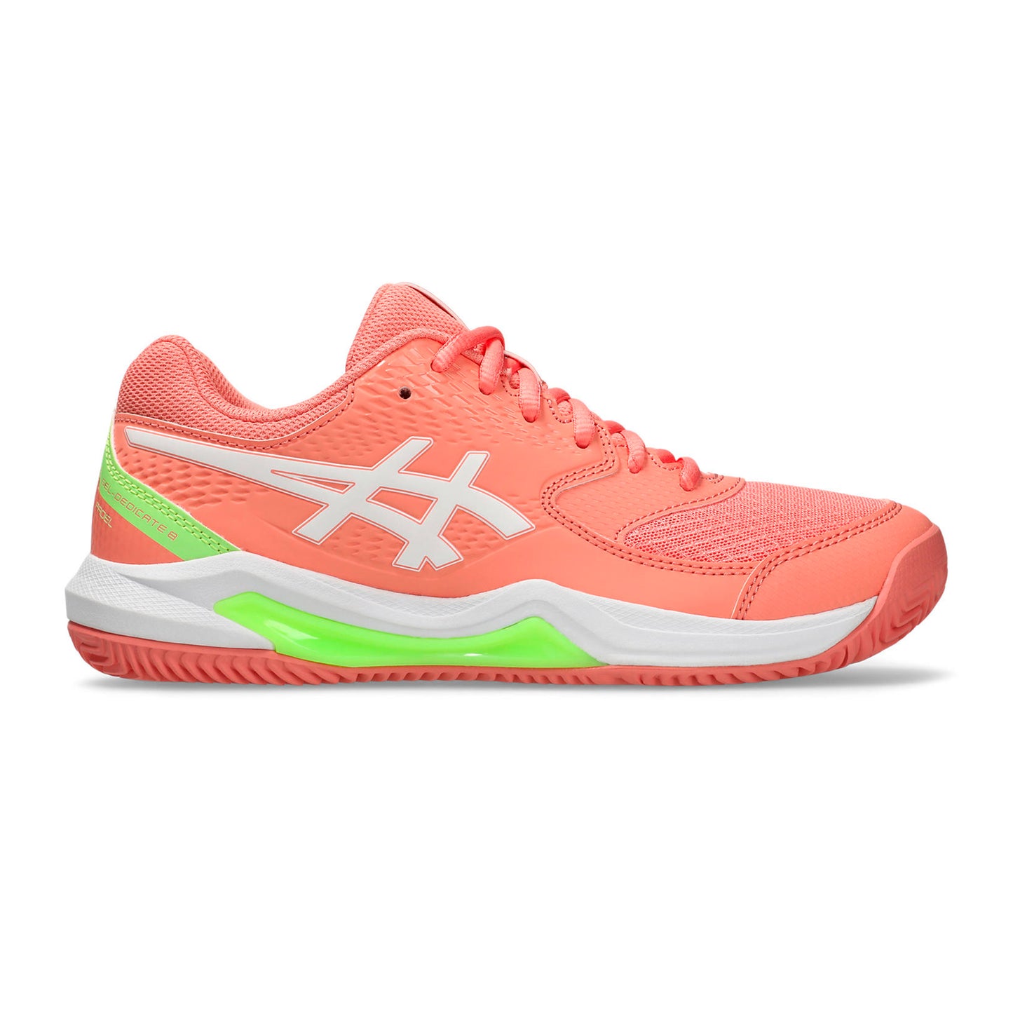 ASICS GEL-DEDICATE 8 PADEL Zapatilla de pádel Mujeres-coral, blanco