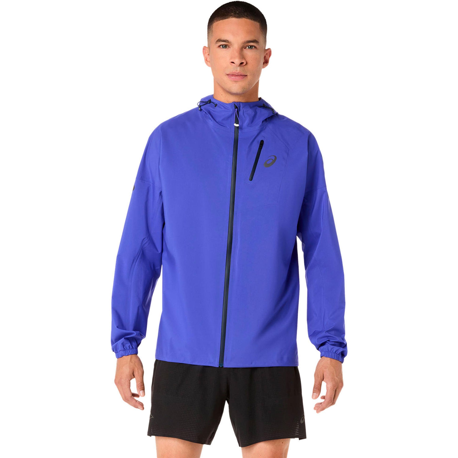 ASICS Fujitrail Elite Waterproof Chaqueta para correr Hombres-azul, azul oscuro
