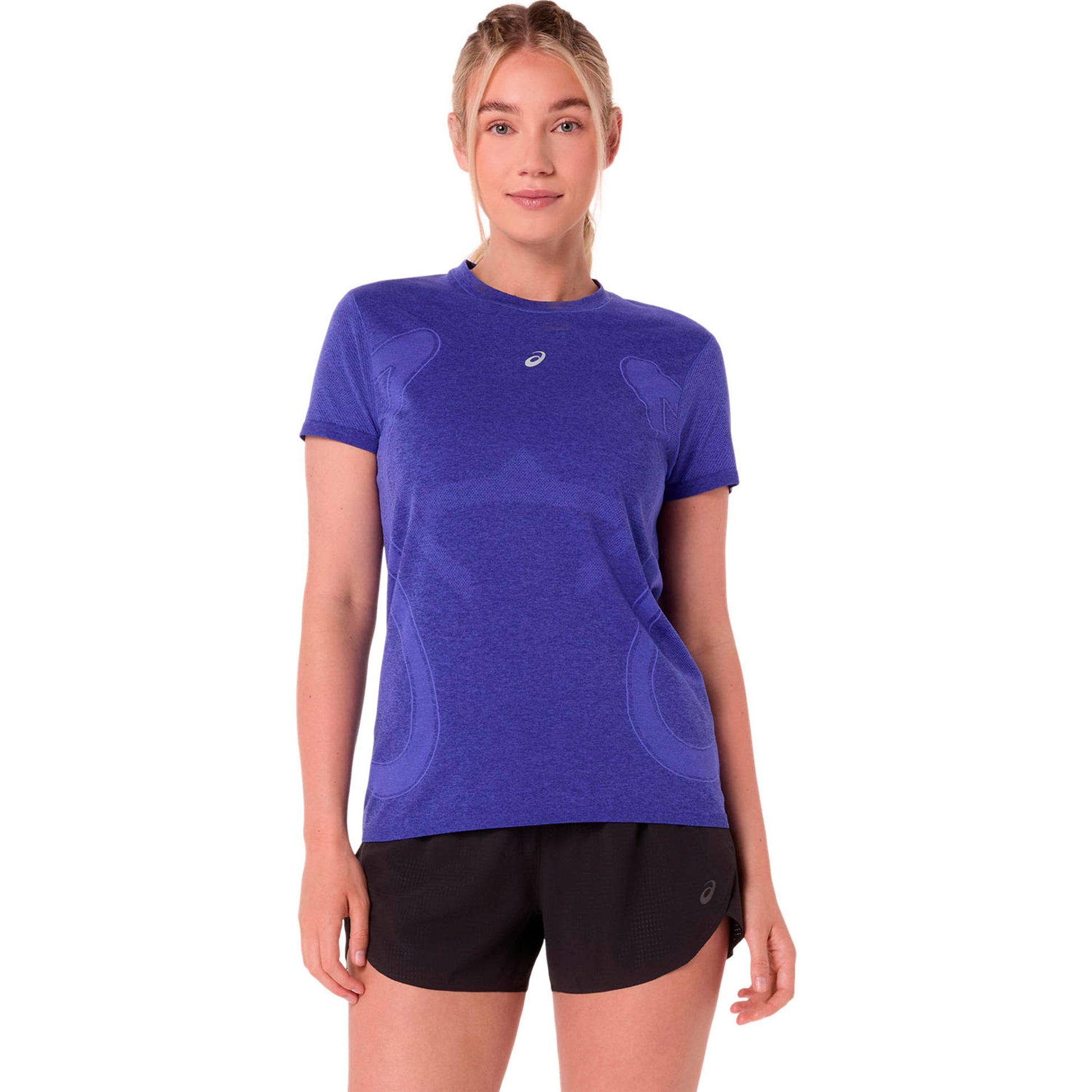 ASICS Road Seamless  Camiseta de running Mujeres - azul, lila