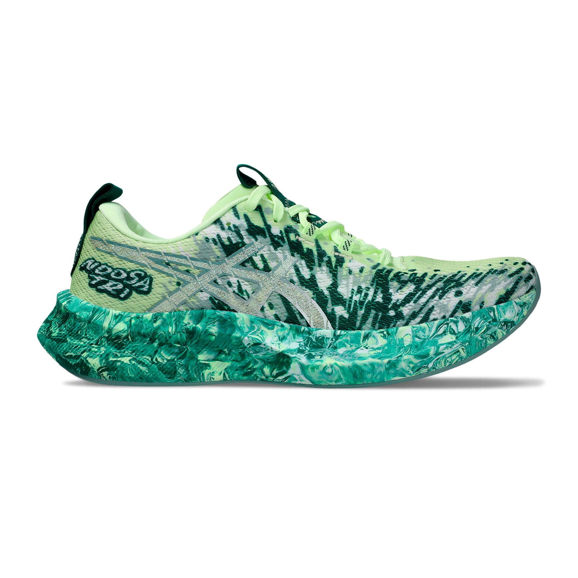 ASICS NOOSA TRI 16 Zapatilla de competición Hombres - amarillo neón, verde