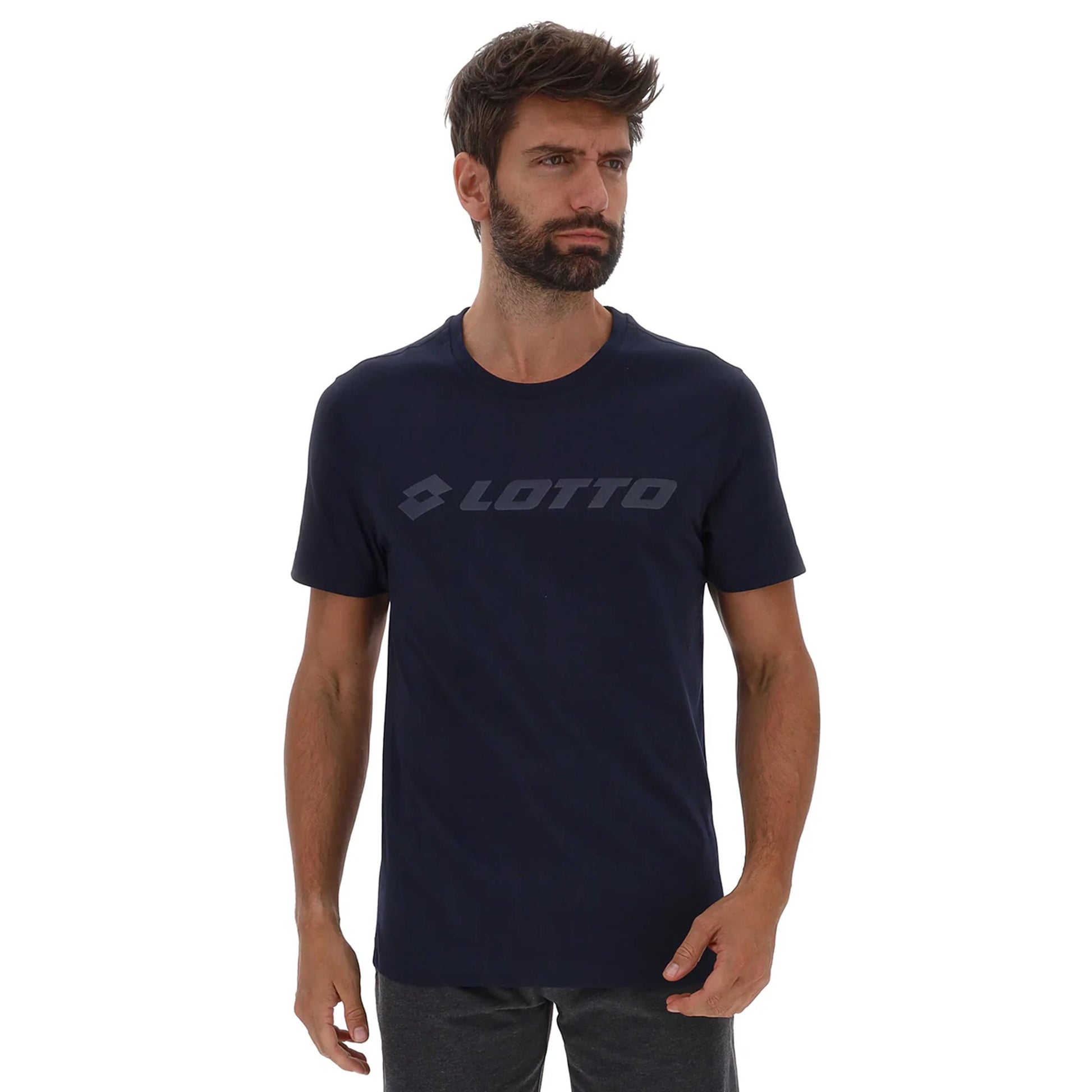 Lotto MSC II Logo Camiseta de manga corta Hombres - azul oscuro