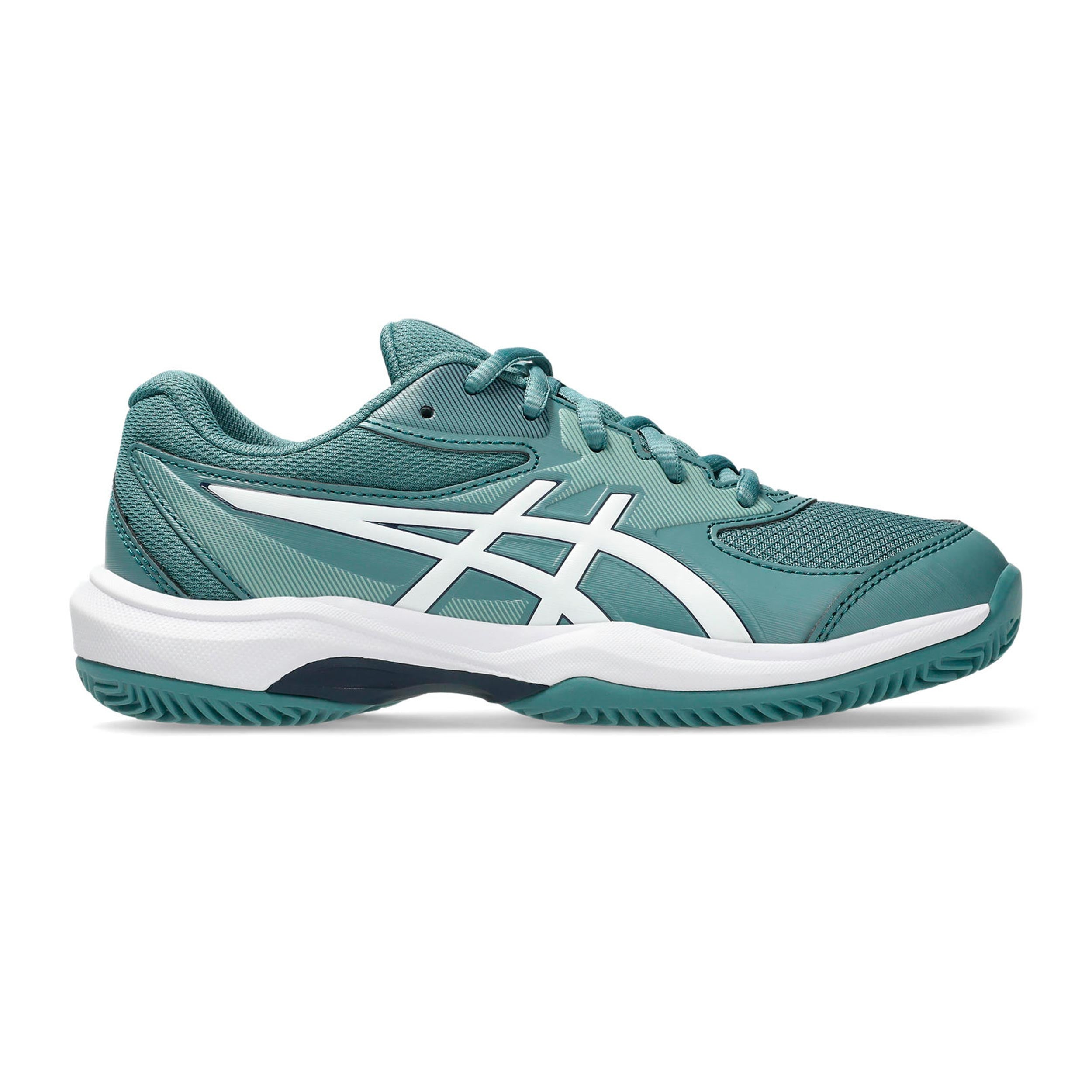 ASICS Gel-Game Gs/OC Zapatilla tierra batida Niños - color petróleo, blanco