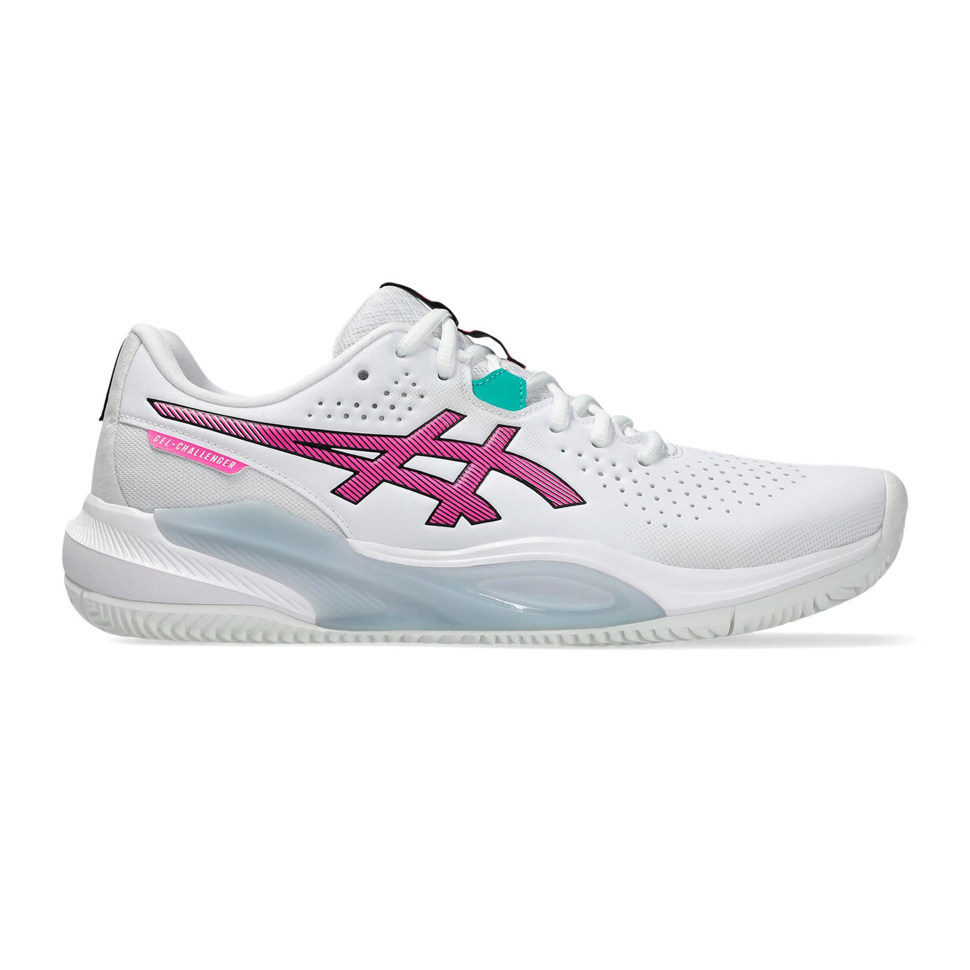 ASICS Gel-Challenger 15 Zapatilla tierra batida Hombres - blanco, rosa