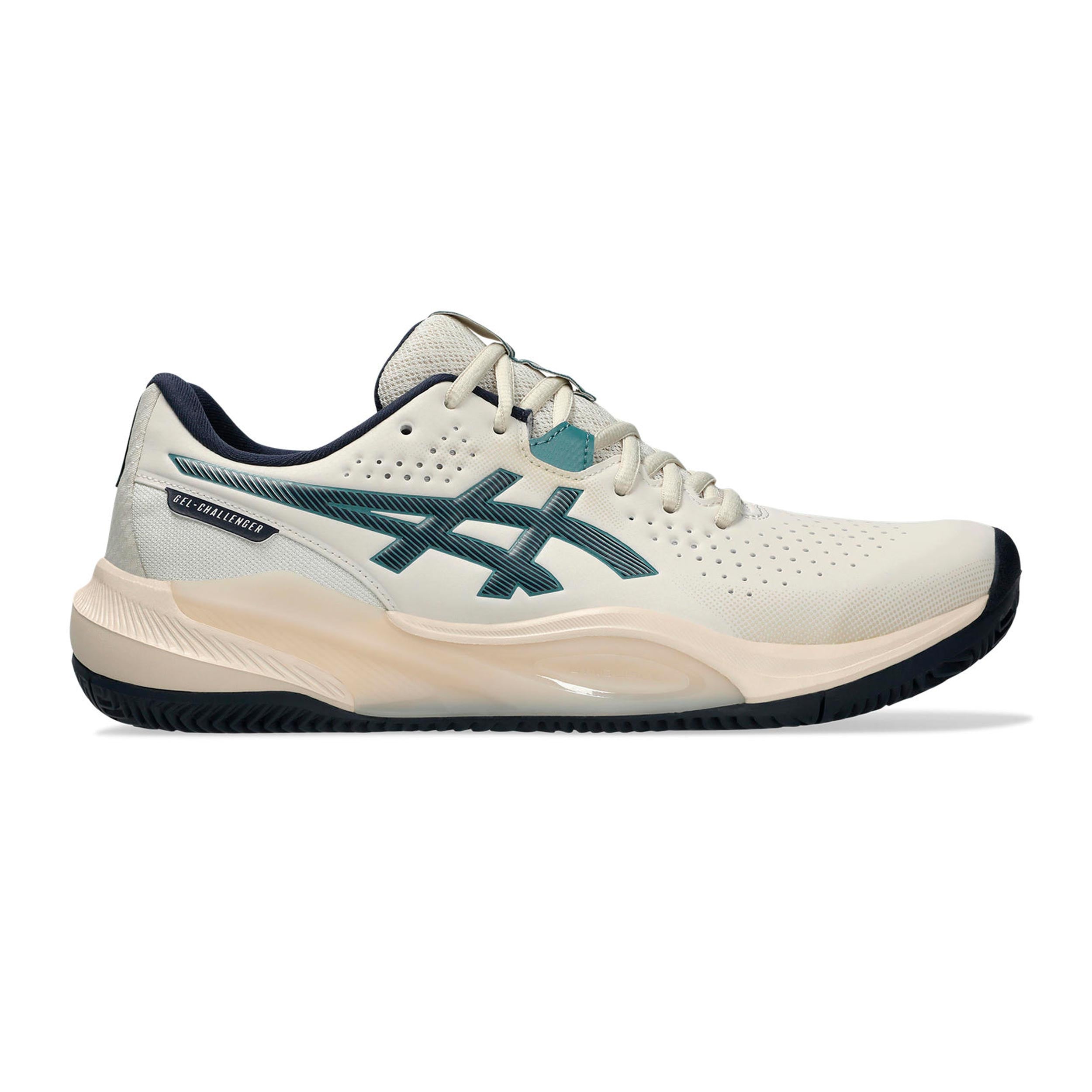 ASICS Gel-Challenger 15 Zapatilla tierra batida Hombres - beige, azul oscuro