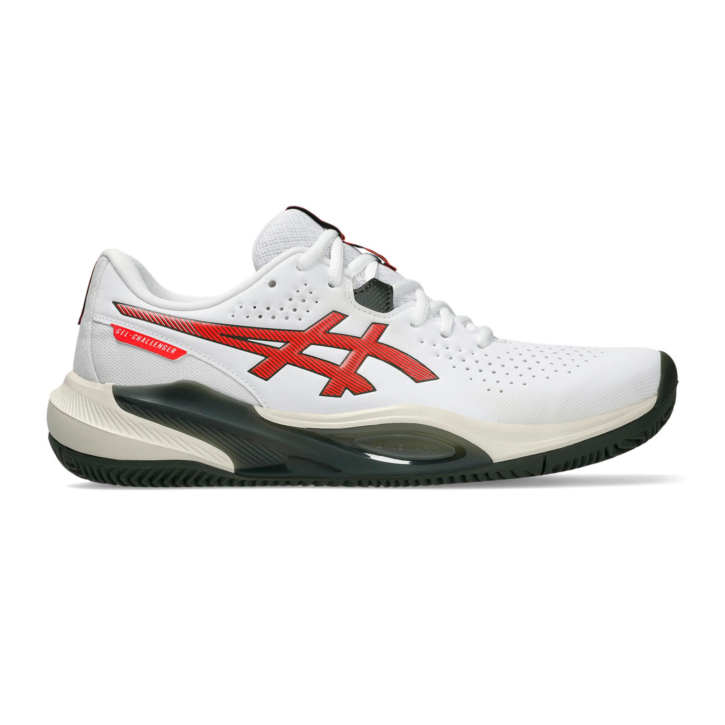 ASICS Gel-Challenger 15 Zapatilla tierra batida Hombres - blanco, rojo