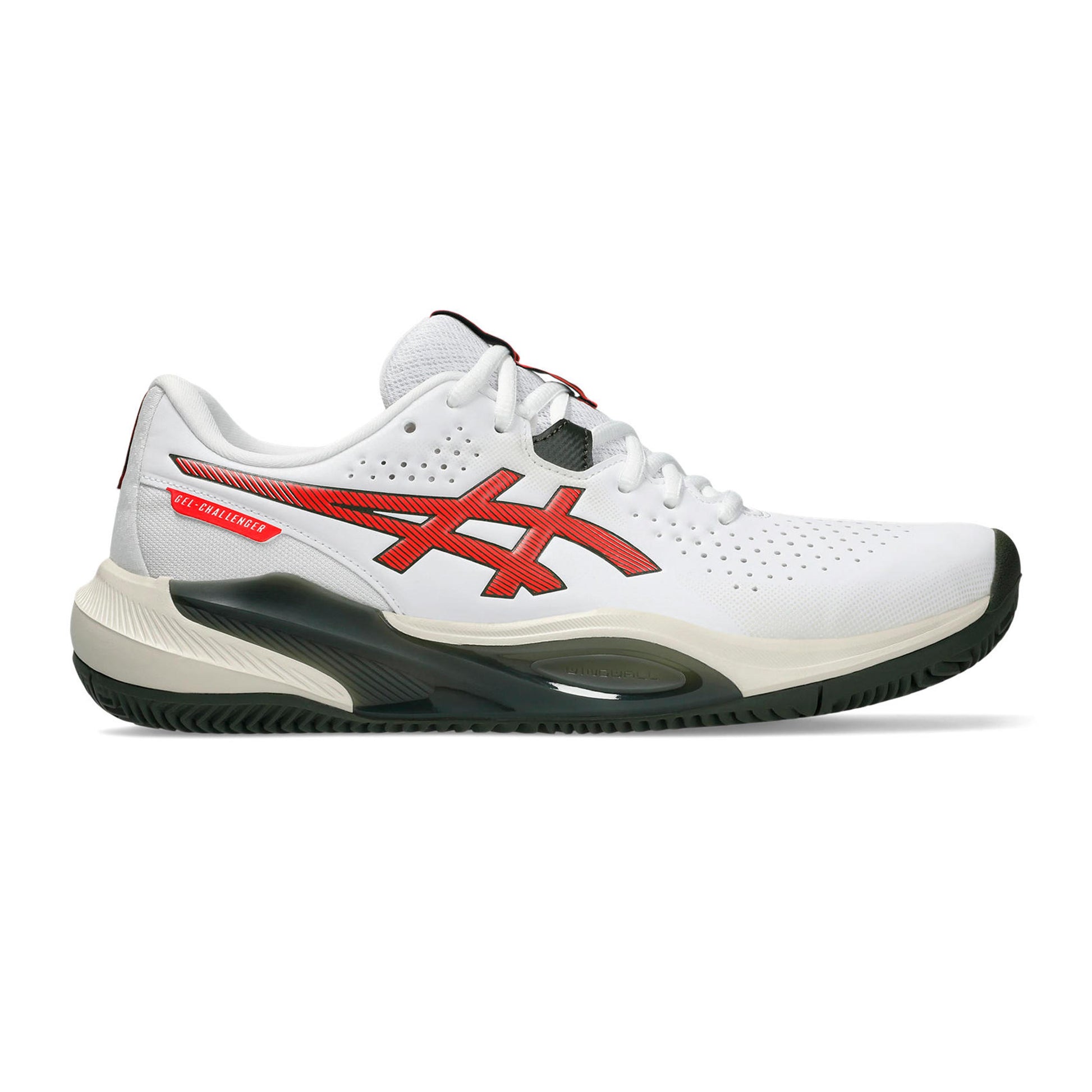 ASICS Gel-Challenger 15 Zapatilla tierra batida Hombres - blanco, rojo