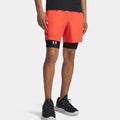 Vansih Woven 6in Shorts Hombres-rojo, negro mate