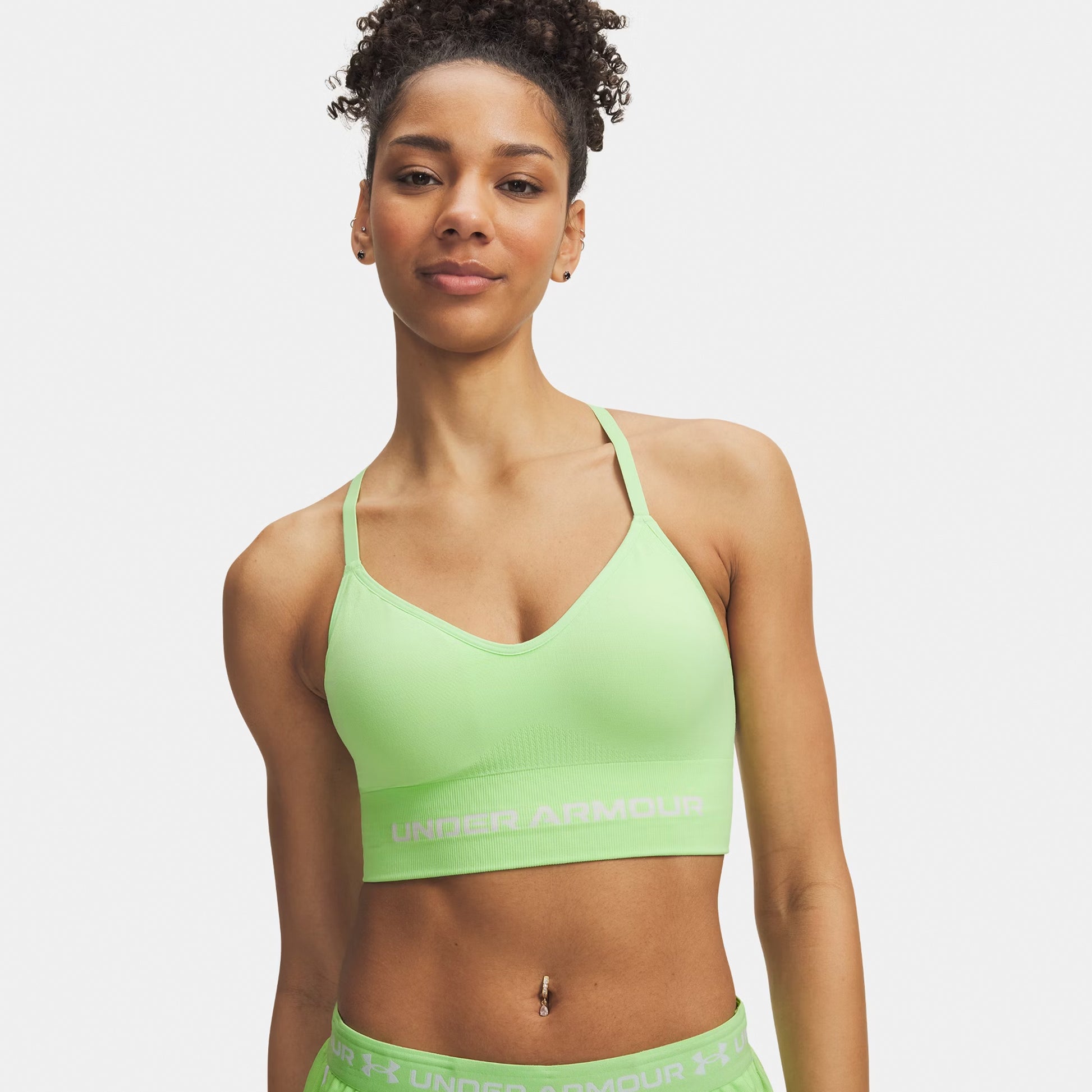 Under Armour Vanisheamle Low Sujetador deportivo Mujeres-verde oscuro