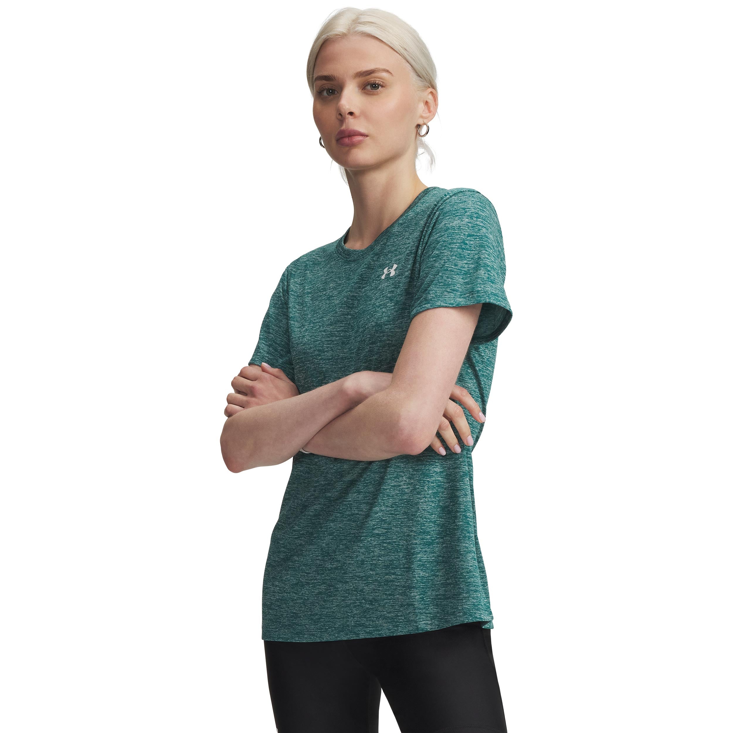 Under Armour Tech Twist Camiseta de manga corta Mujeres-verde, blanco
