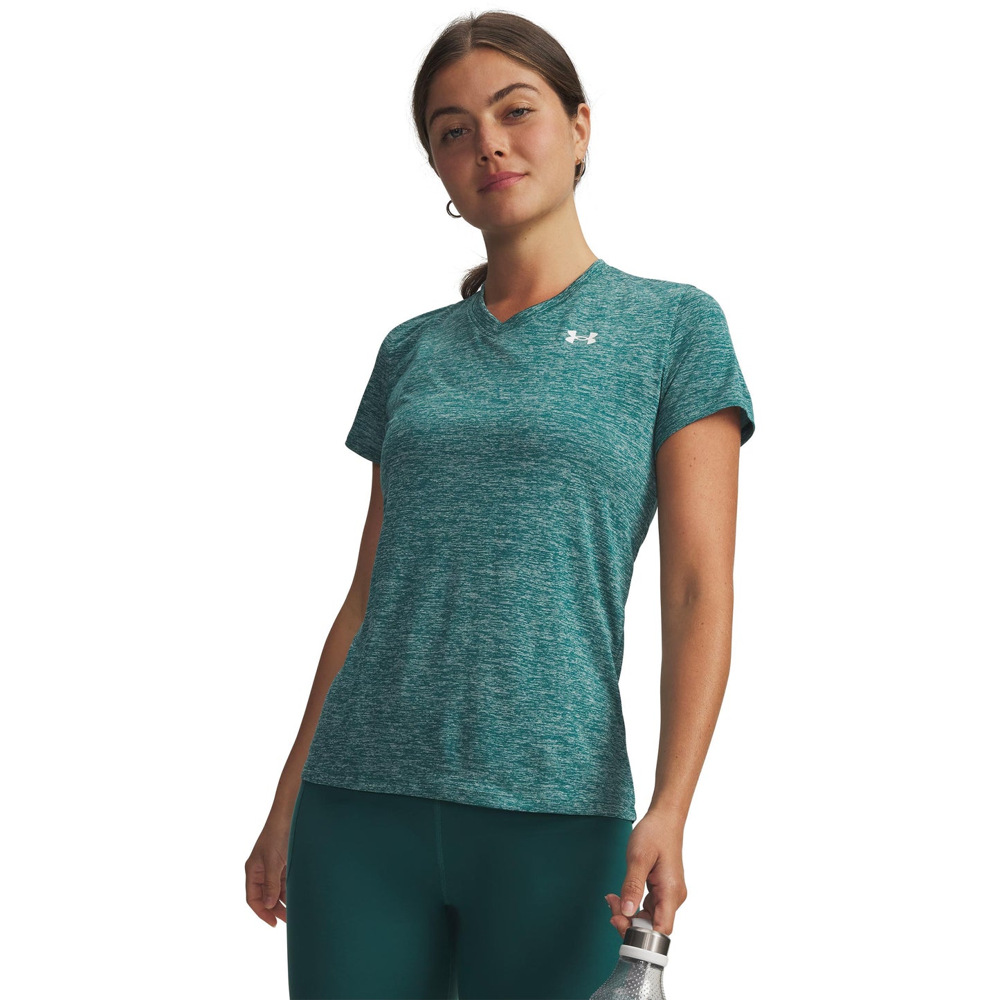 Under Armour Tech Twist Camiseta de manga corta Mujeres-verde, blanco