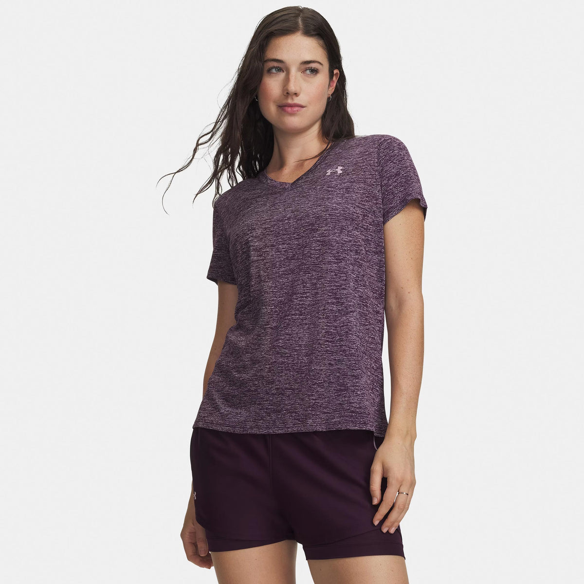 Under Armour Tech Twist Camiseta de manga corta Mujeres - lila, rosa viejo