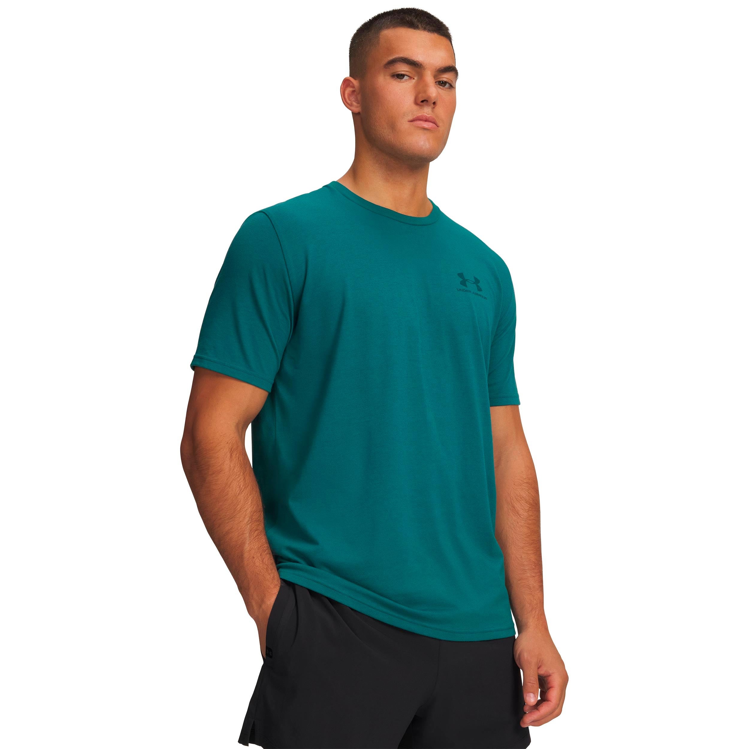 Under Armour Sportstyle Left Chef Camiseta de manga corta Hombres-verde, verde