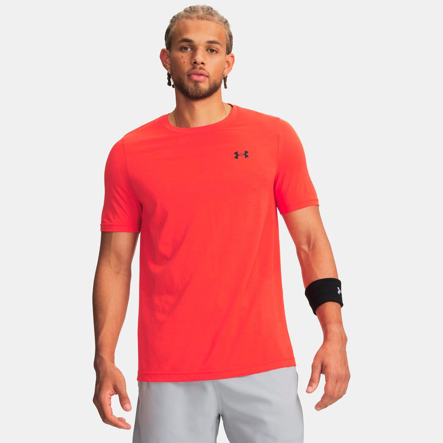 Under Armour Vanish Seamless Camiseta de manga corta Hombres-rojo, negro