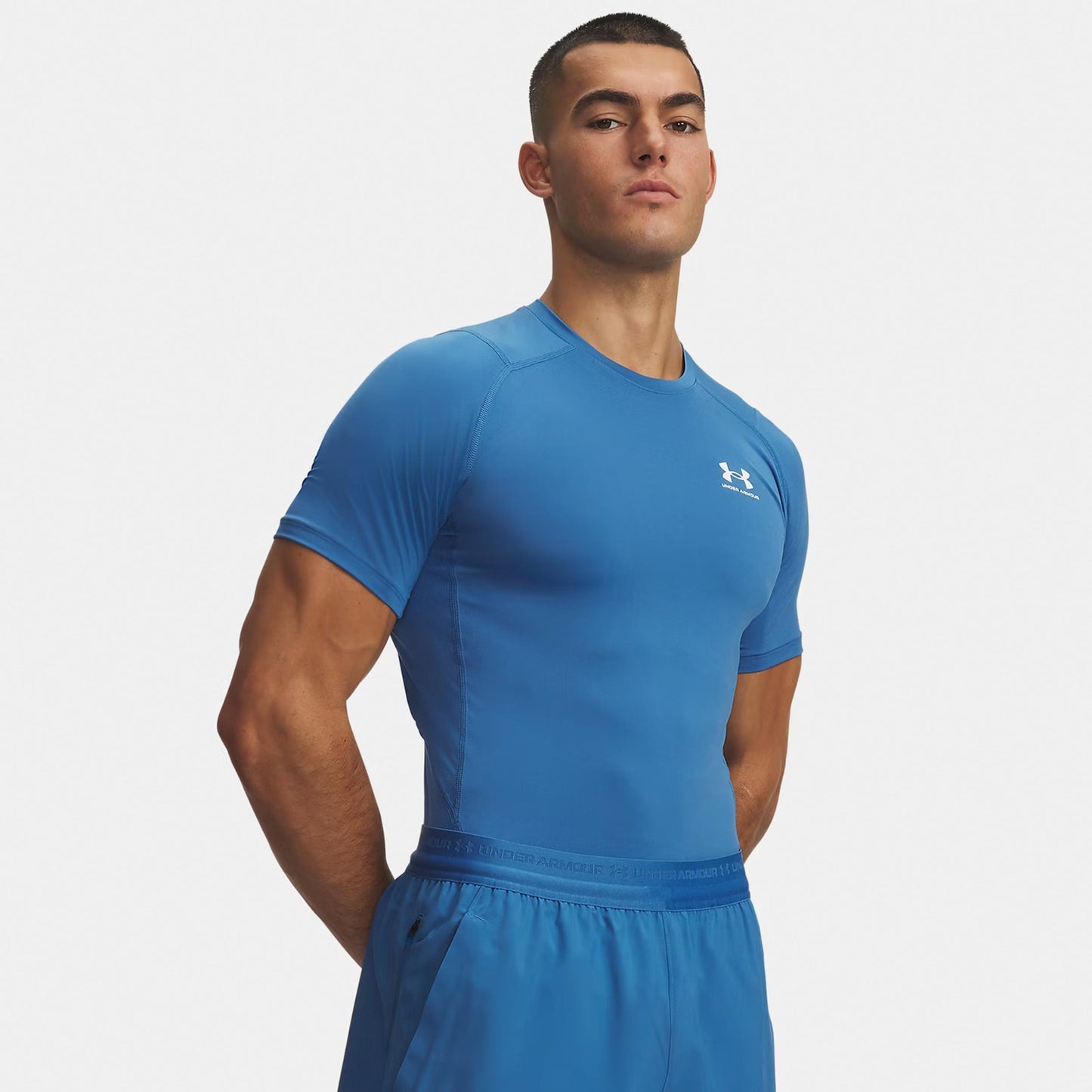 Under Armour Heatgear Comp Camiseta de manga corta Hombres - azul