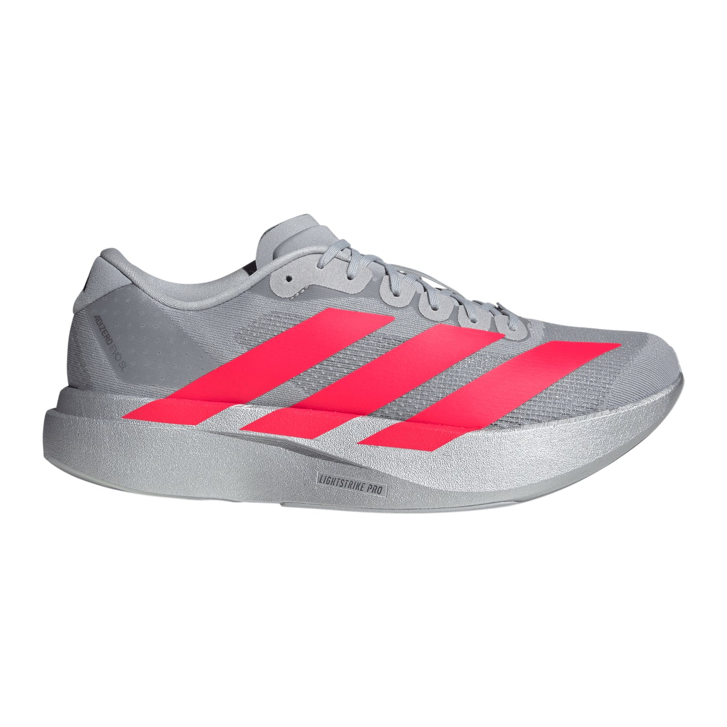adidas adizero Evo SL Zapatilla de competición Hombres - gris, rojo