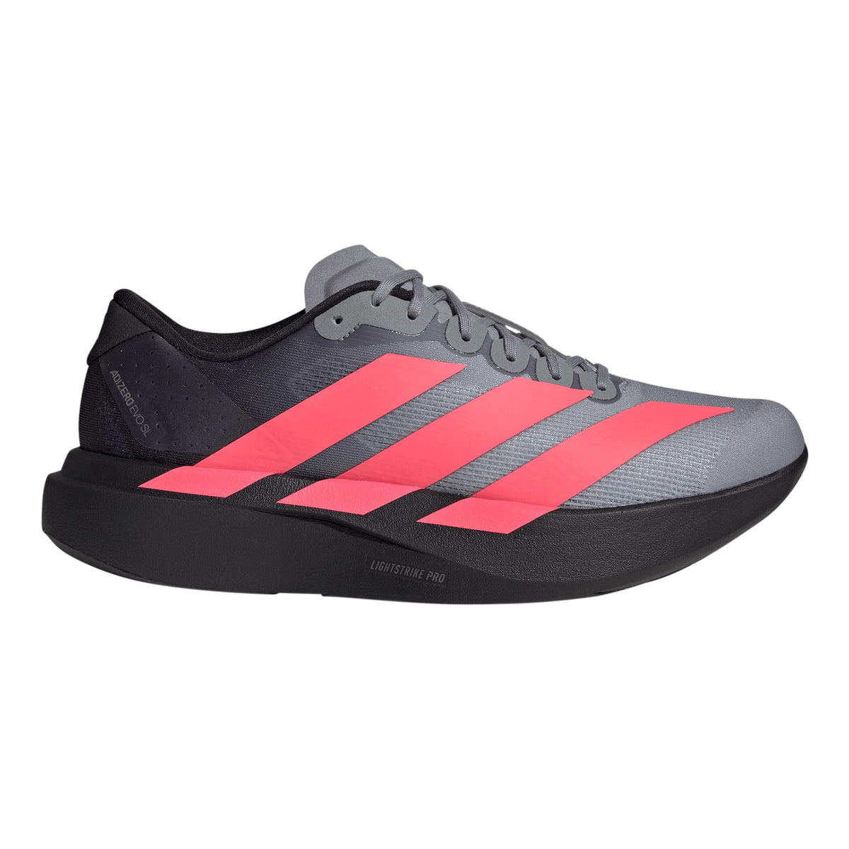adidas adizero Evo SL Zapatilla de competición Hombres - gris oscuro, rojo