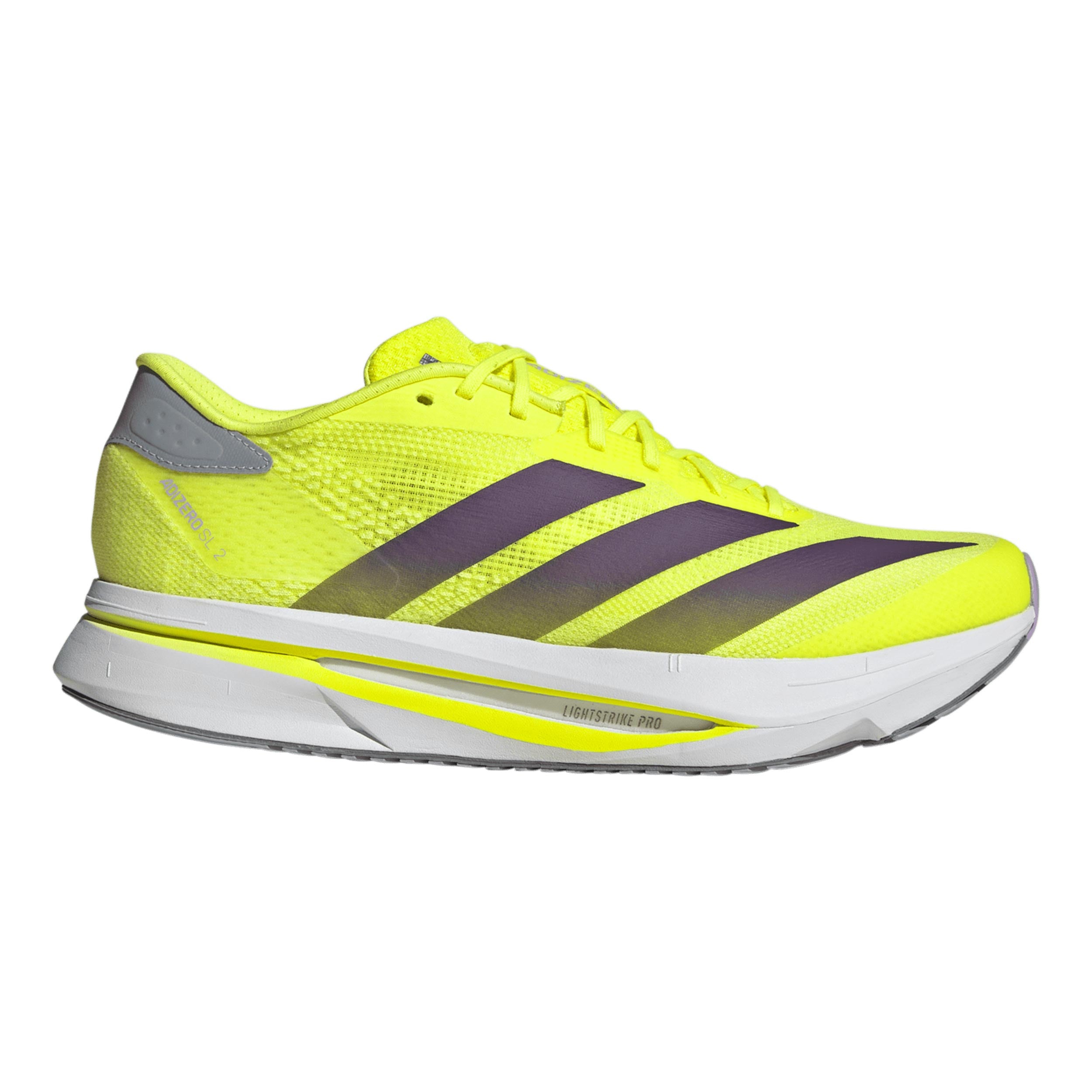 adidas adizero SL 2 Zapatilla neutral Hombres - amarillo neón, gris