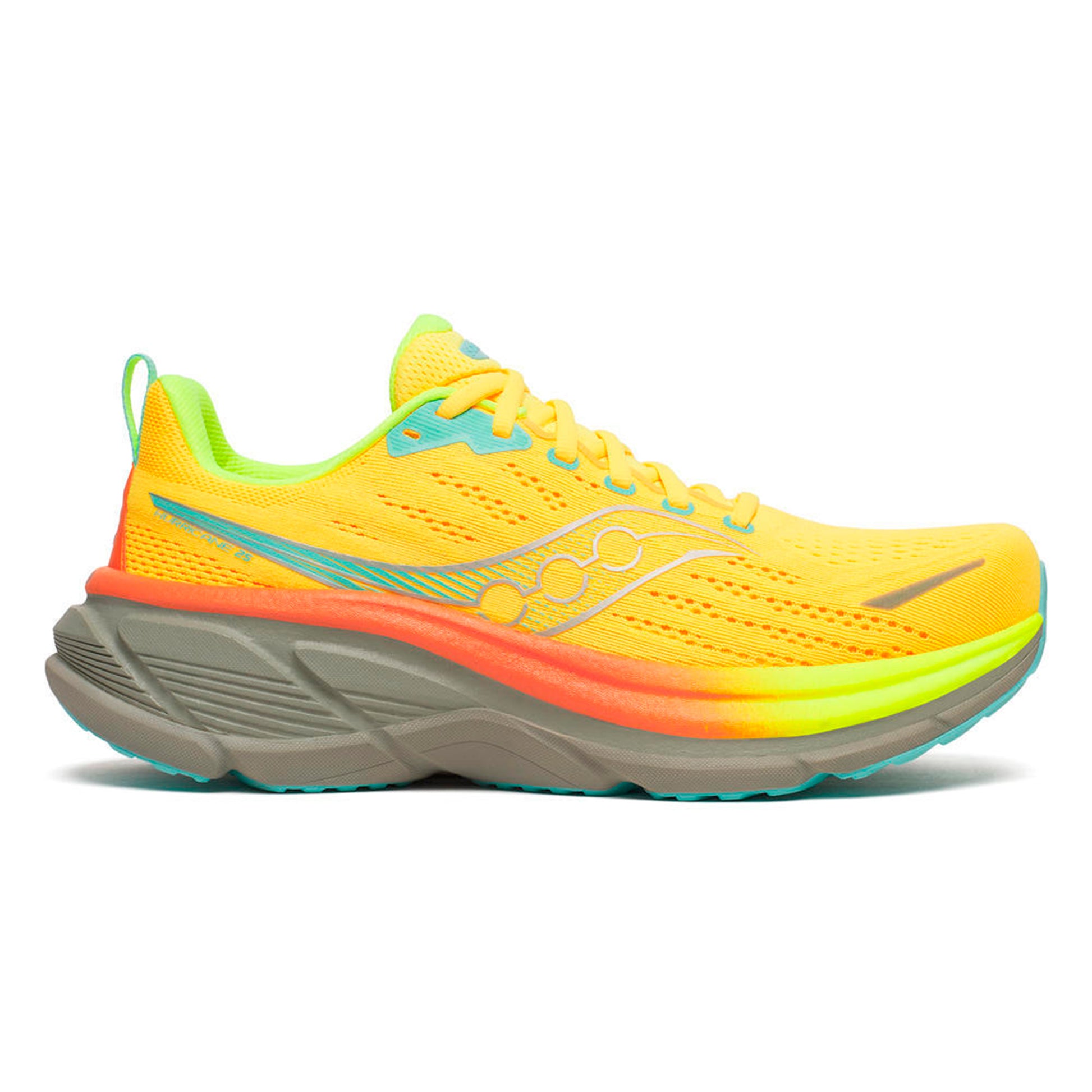 Saucony Hurricane 25 Zapatilla de estabilidad Hombres-amarillo, caqui