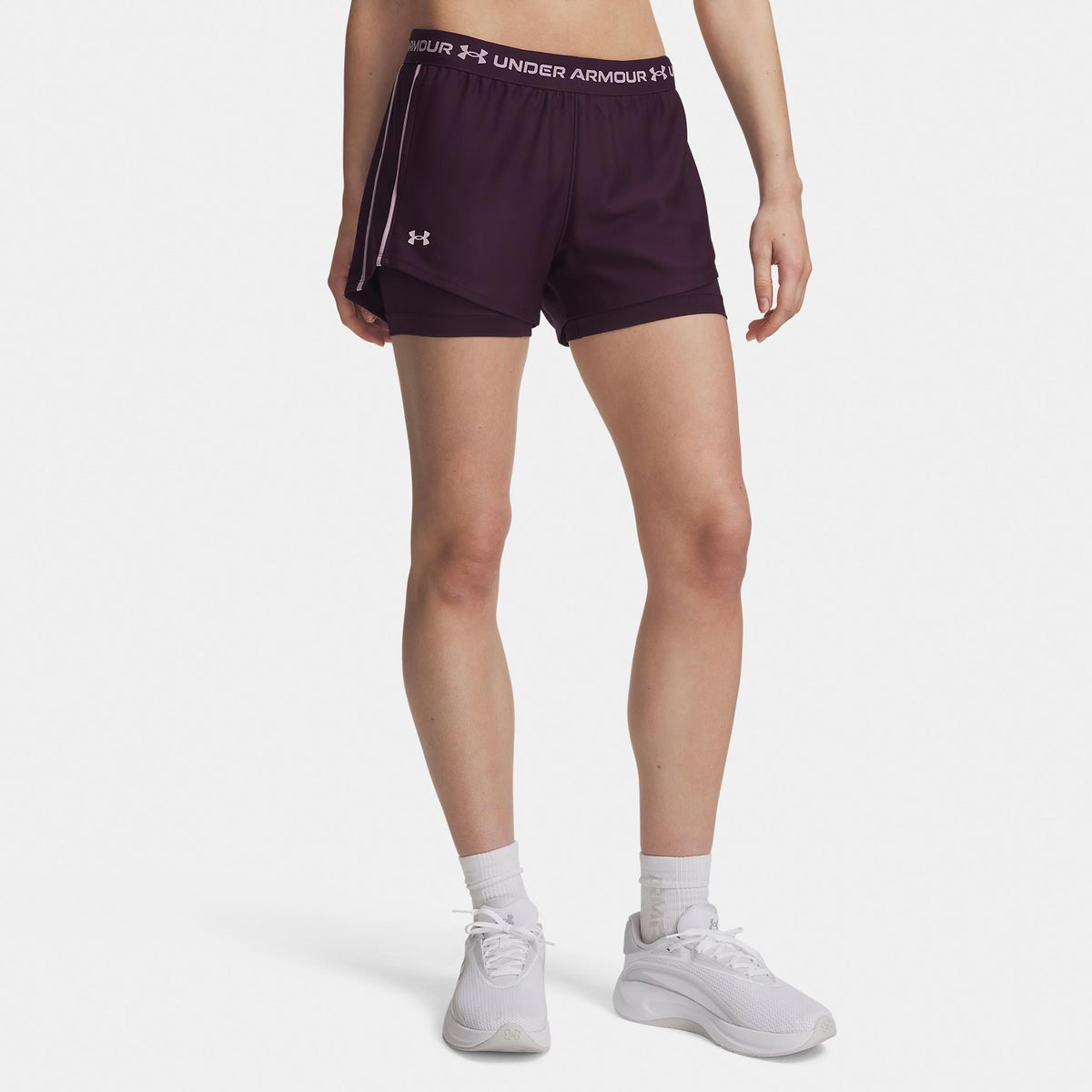 Under Armour Tech Play Up 2in1  Shorts Mujeres - lila, rosa viejo
