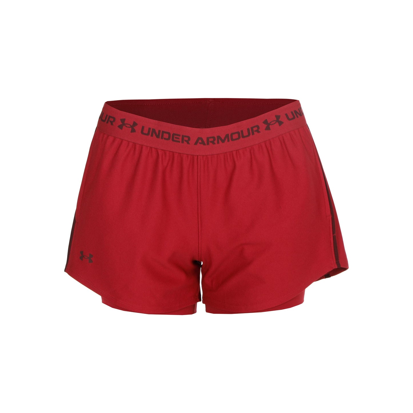 Under Armour Tech Play Up 2in1  Shorts Mujeres - rojo, rojo oscuro