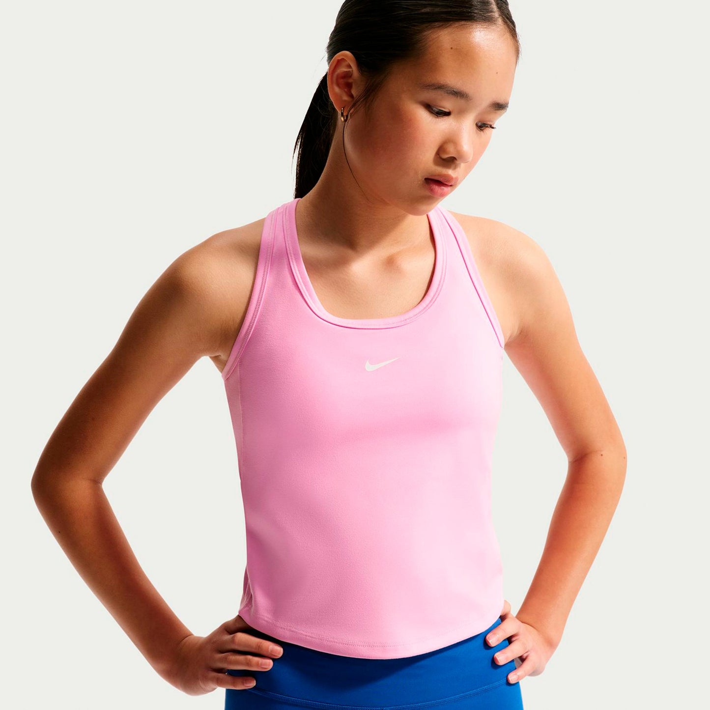 Nike Dri-FIT One Camiseta de tirantes Niños - rosa, blanco