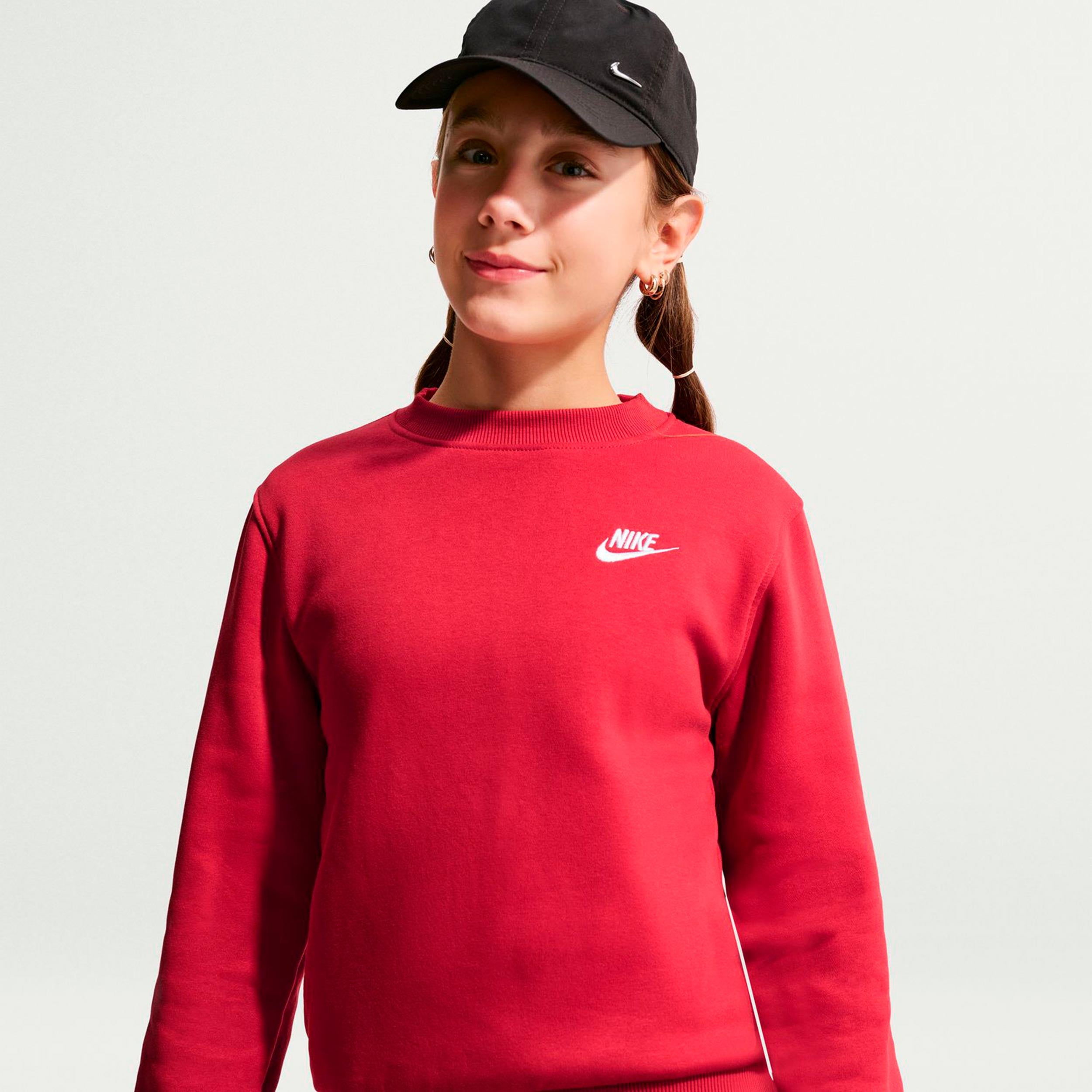 Nike Club Fleece Sudadera Niños - rojo