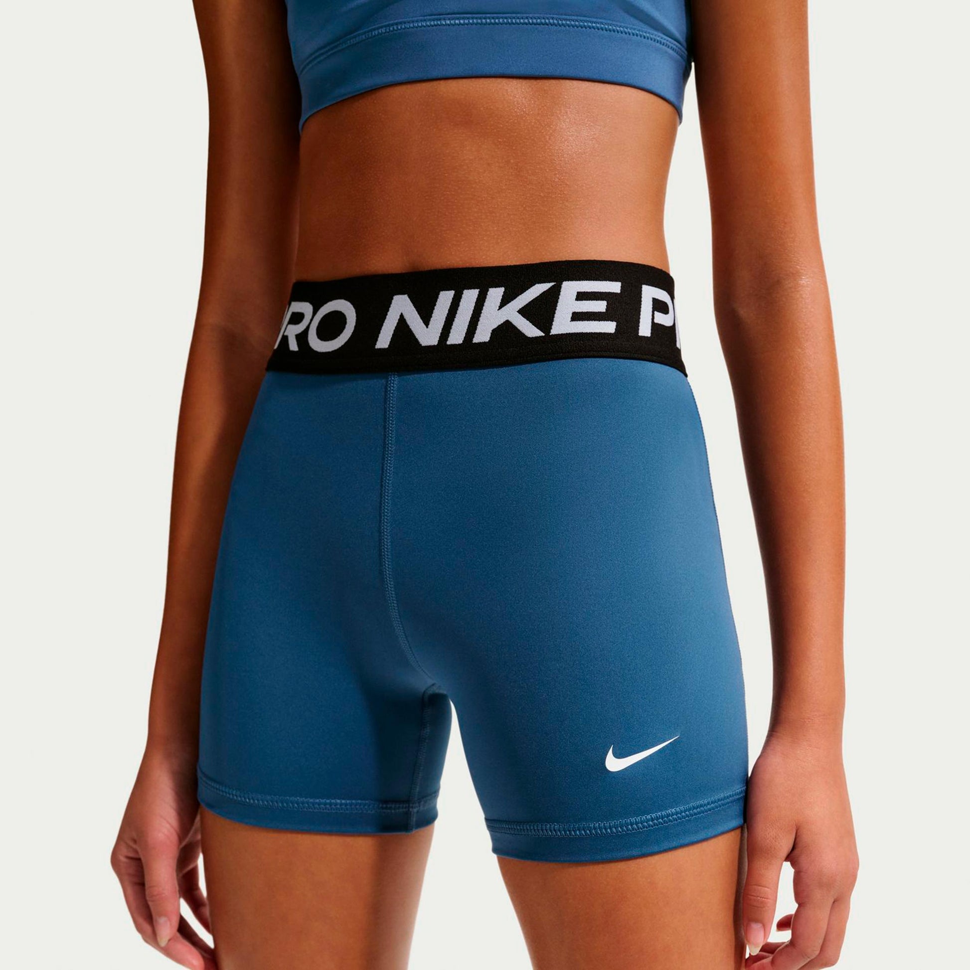 Nike Dri-Fit Big Kids 3in Shorts Chicas-color petróleo