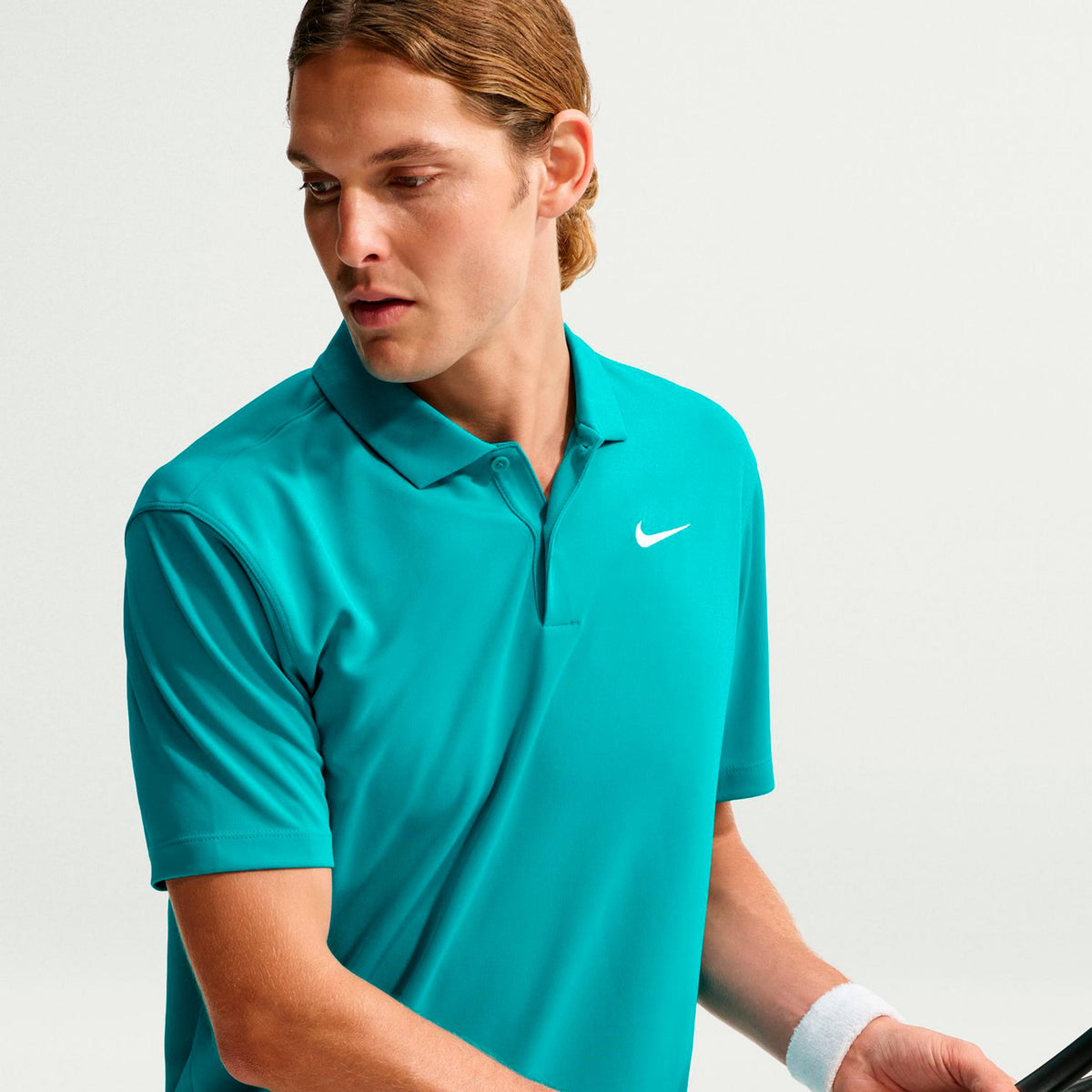 Nike Dri-Fit Victory Court Solid Polo Hombres - turquesa