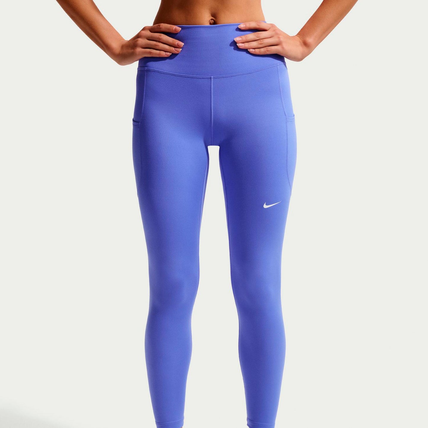 Nike Dri-FIT One High Rise 7/8 Malla Mujeres-azul