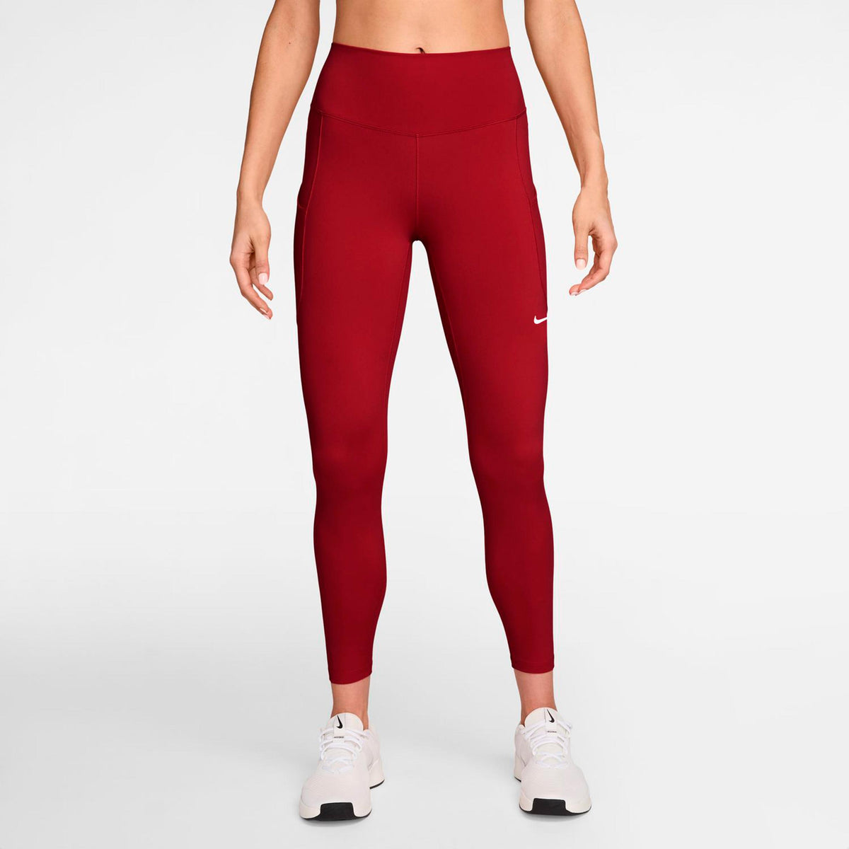 Nike Dri-FIT One High Rise 7/8 Malla Mujeres - rojo