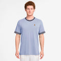 Court Heritage Camiseta de manga corta Hombres - azul-gris