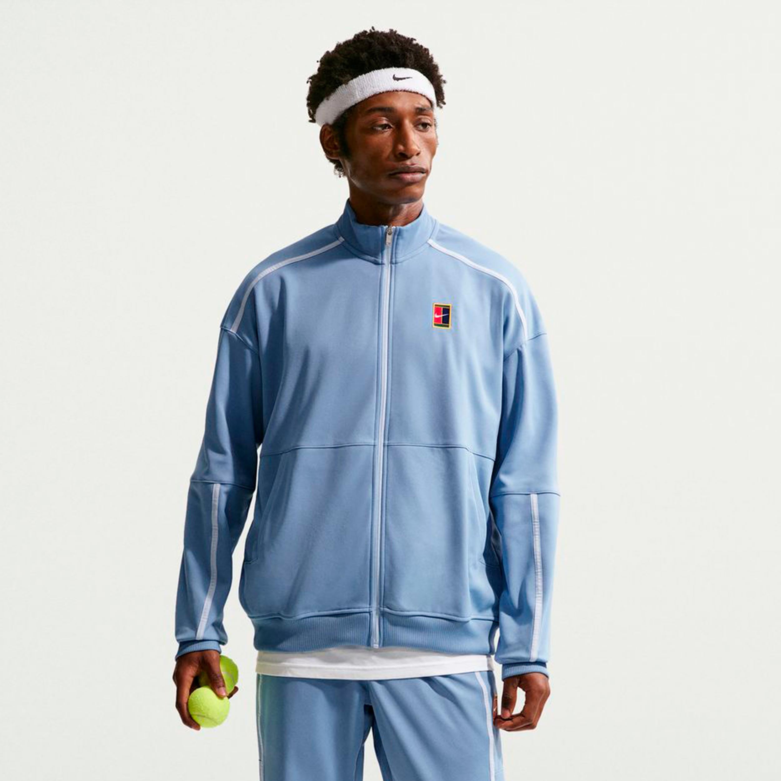 Nike Jannik Sinner Court Heritage Chaqueta de entrenamiento Hombres - azul claro