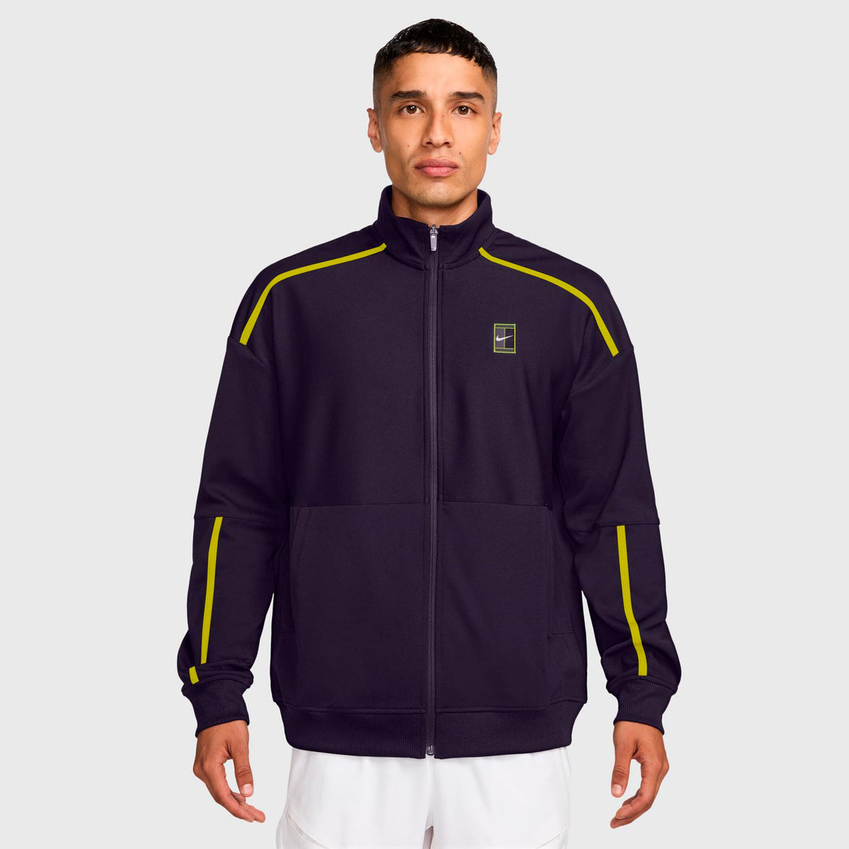 Nike Court Heritage Chaqueta de entrenamiento Hombres - morado oscuro