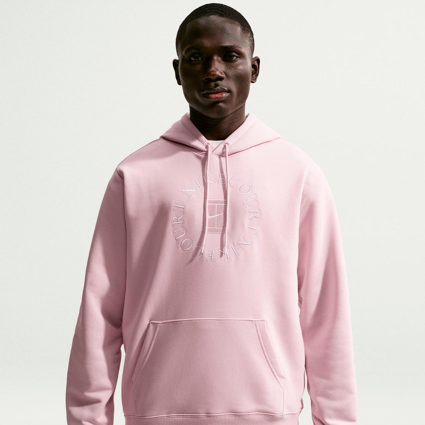 Nike Court Dri-Fit Heritage Sudadera con capucha Hombres - rosa viejo, beige