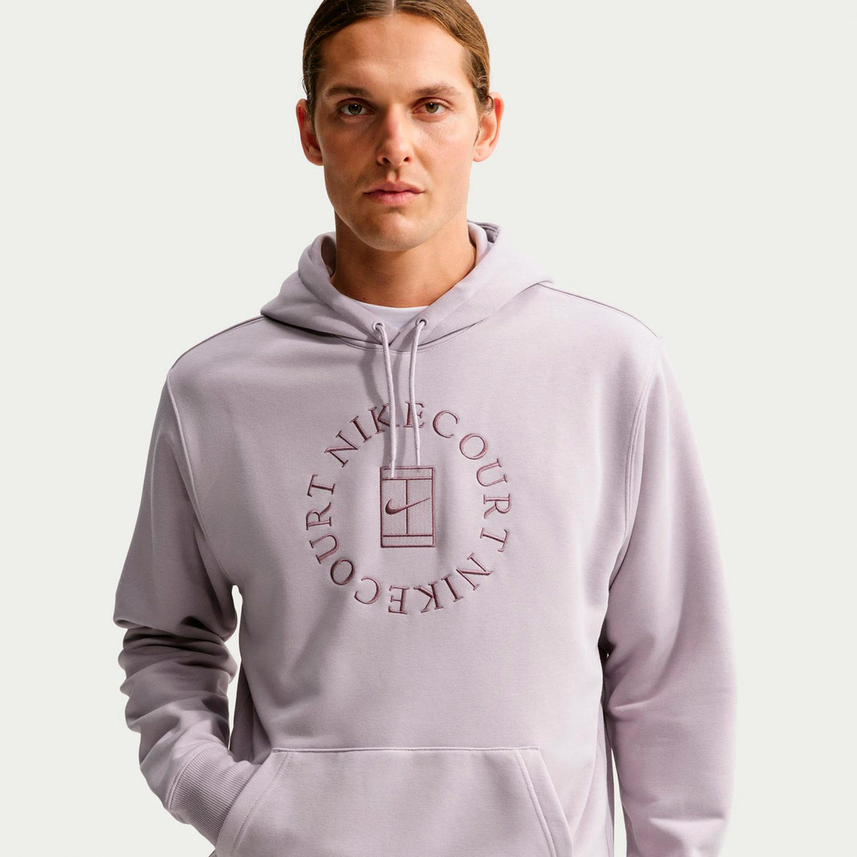 Nike Court Dri-Fit Heritage Sudadera con capucha Hombres - morado