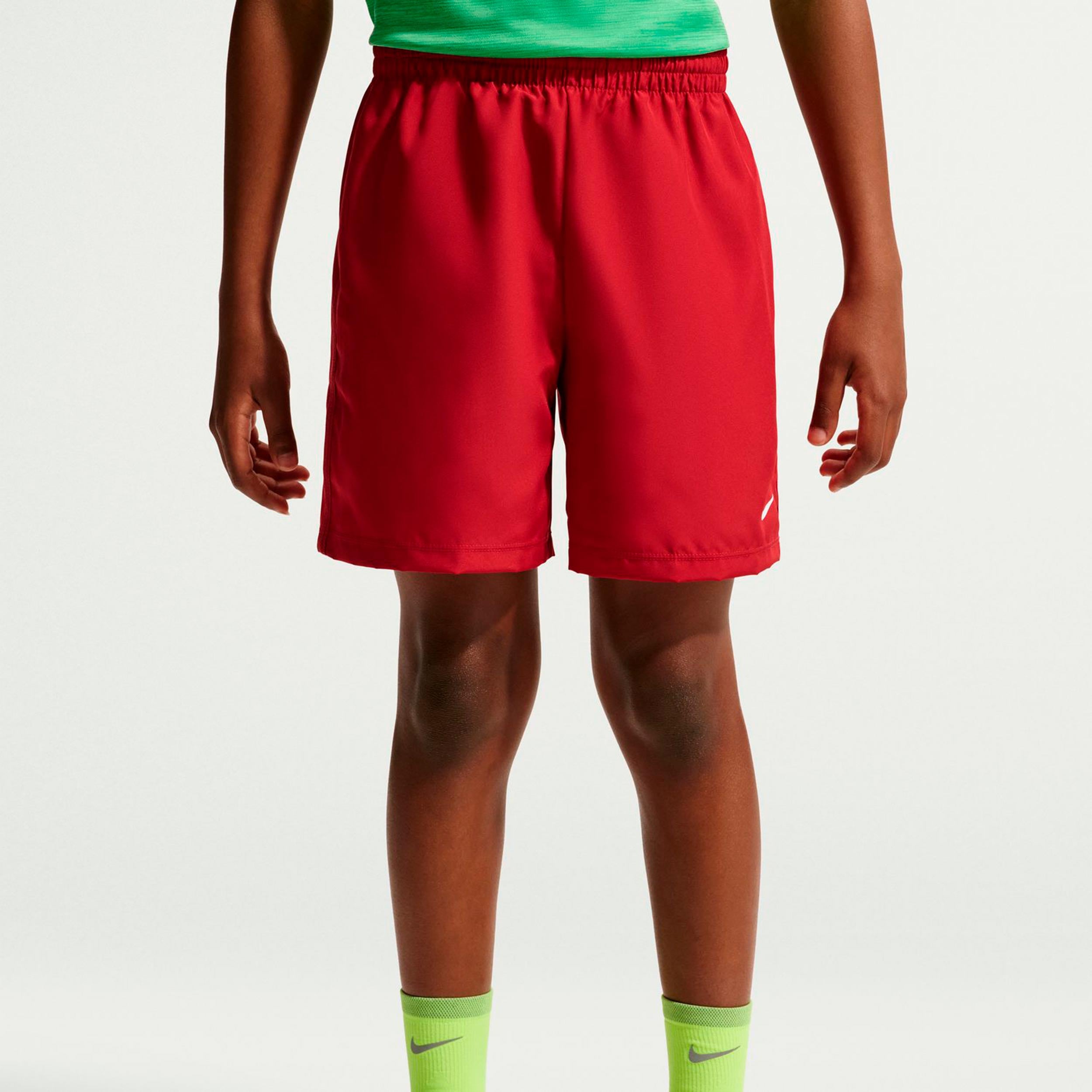 Nike Big Shorts Niños - rojo, blanco