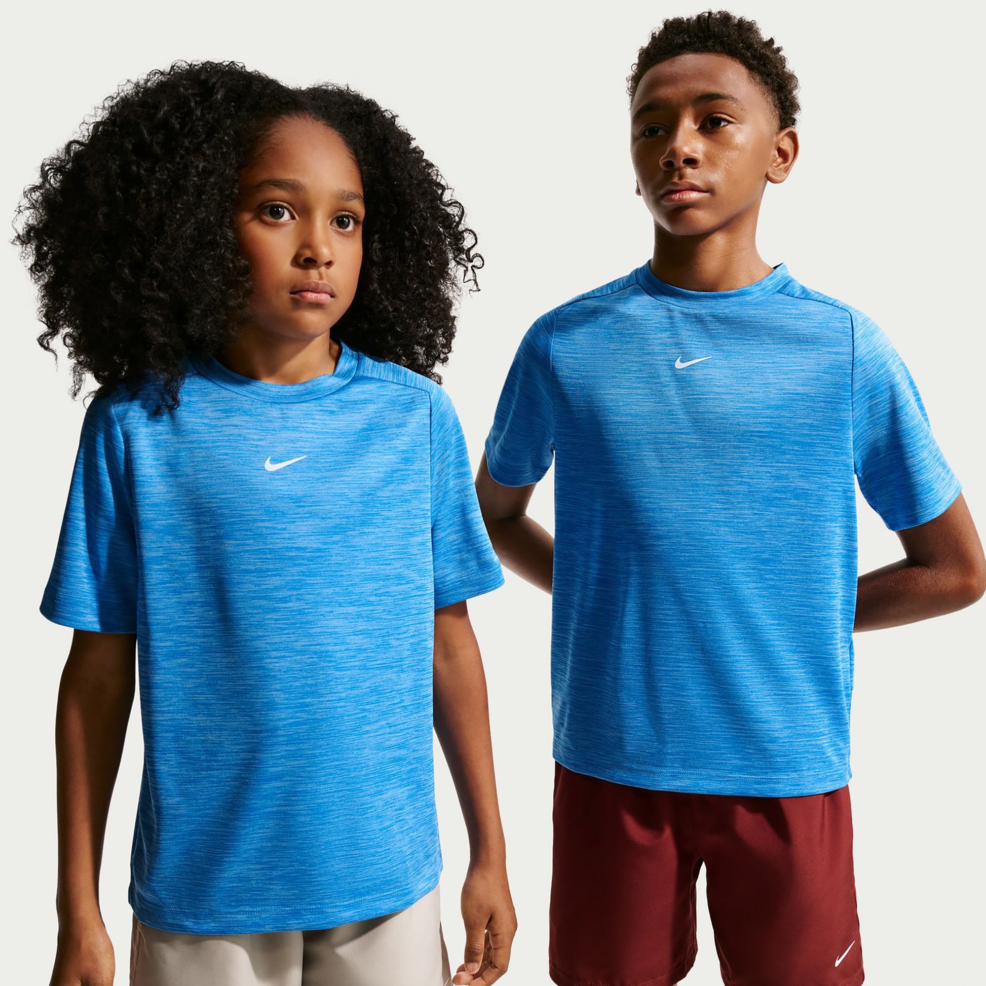 Nike Dri-FIT Multi Heather Camiseta de manga corta Niños - azul claro