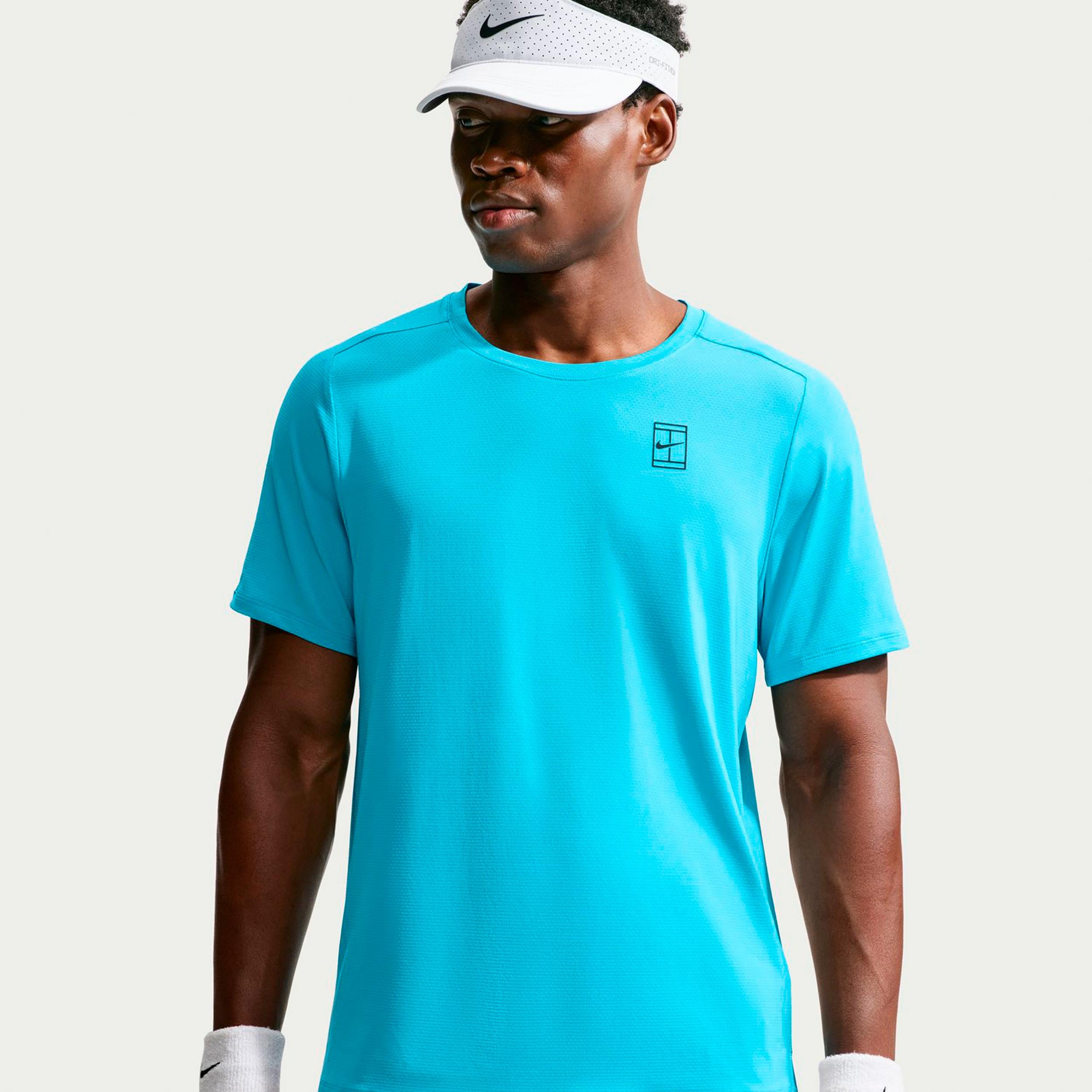 Nike Court Dri-FIT Advantage Camiseta de manga corta Hombres - azul claro