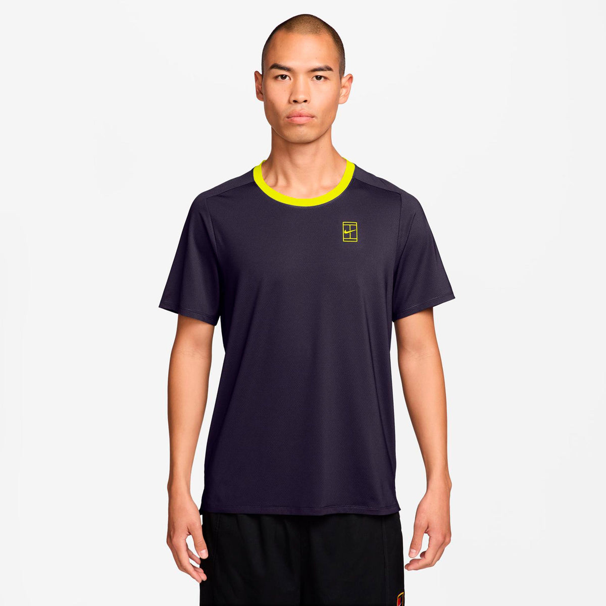 Nike Court Dri-FIT Advantage Camiseta de manga corta Hombres - morado oscuro