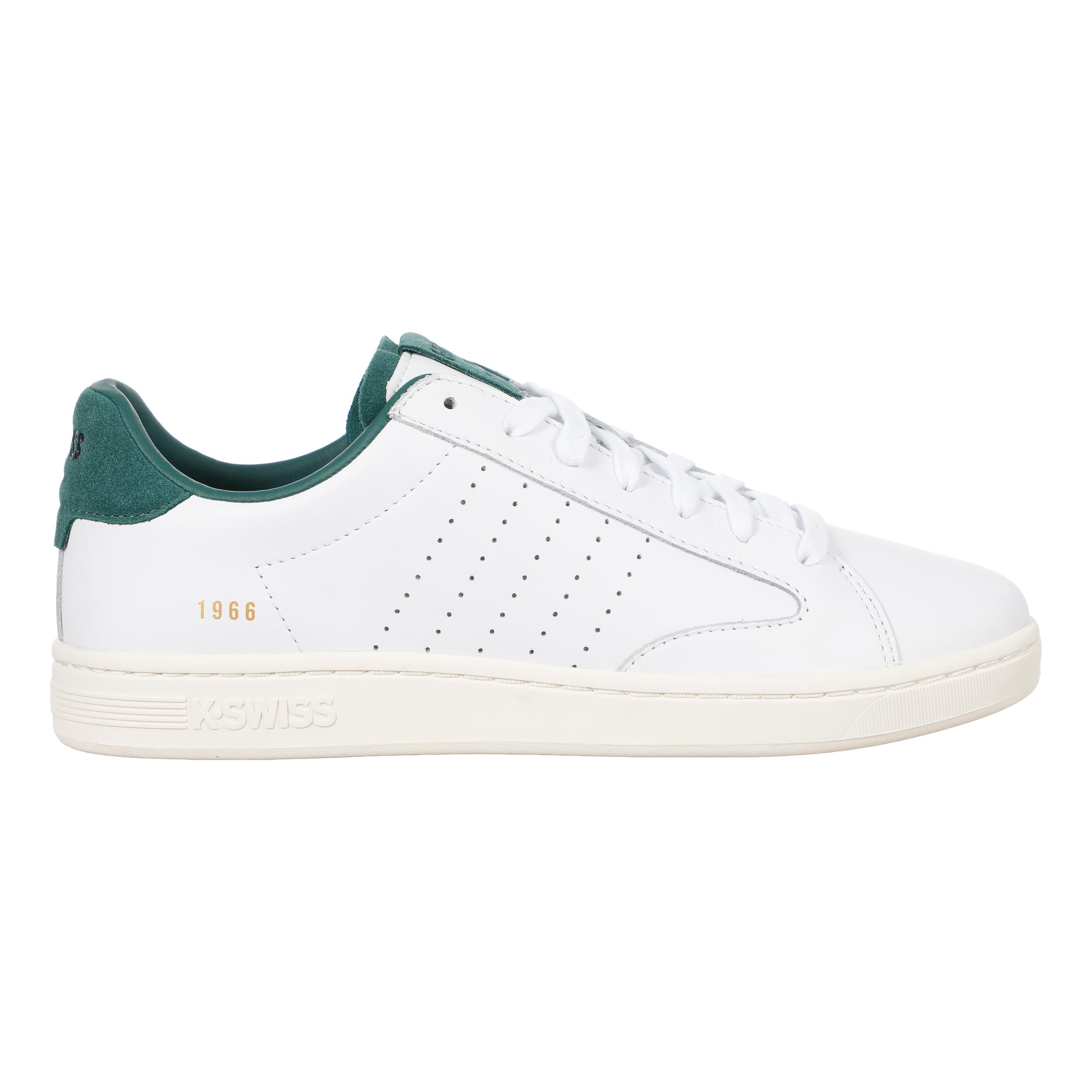 K-Swiss Lozan Klub LTH Zapatilla de ocio Hombres-blanco, verde claro