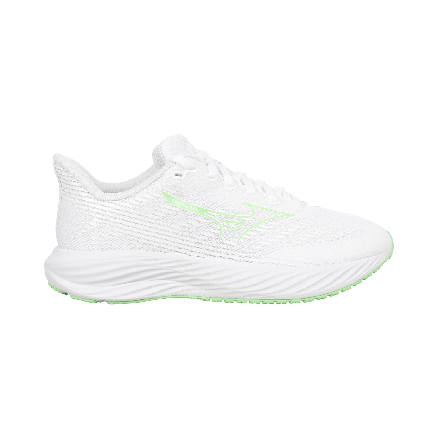 Mizuno Enerzy Rider Jnr  Zapatilla neutral Niños - blanco, verde