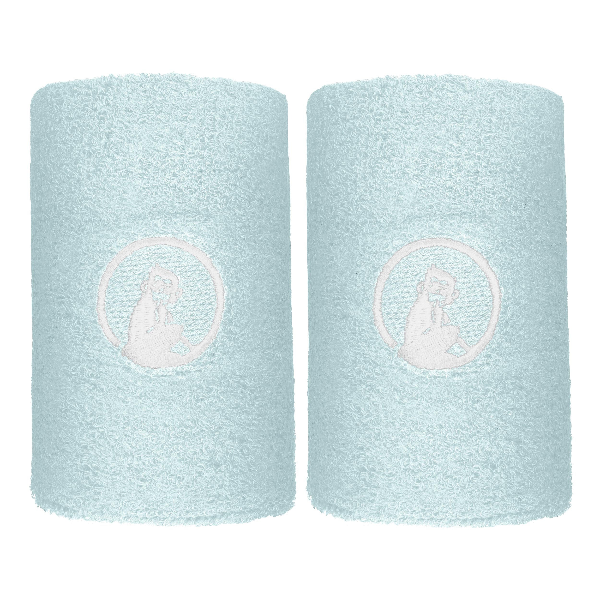 Quiet Please Memories Cinta para sudor Pack de 2 largo - azul claro, blanco