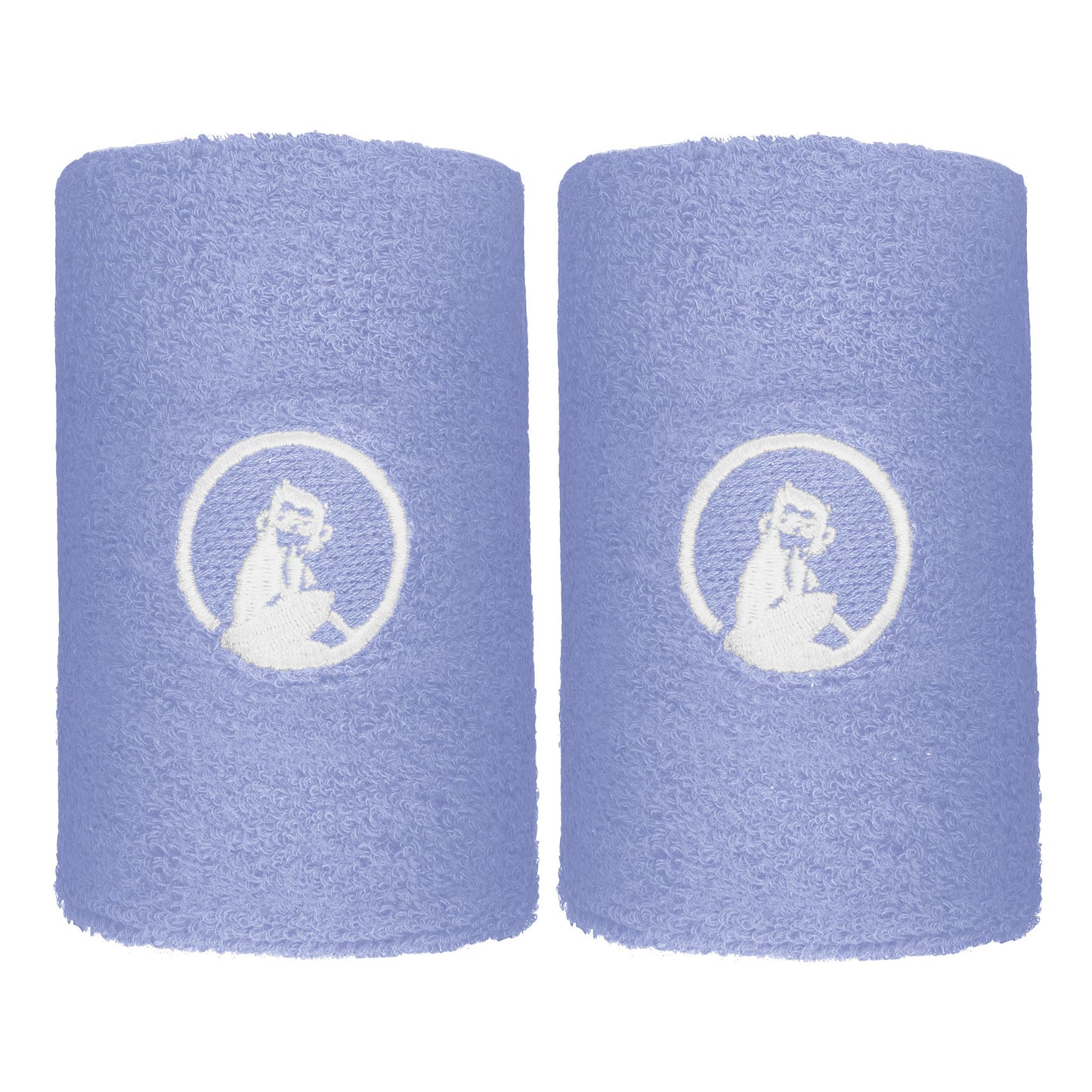 Quiet Please Glow Cinta para sudor Pack de 2 largo - azul cobalto