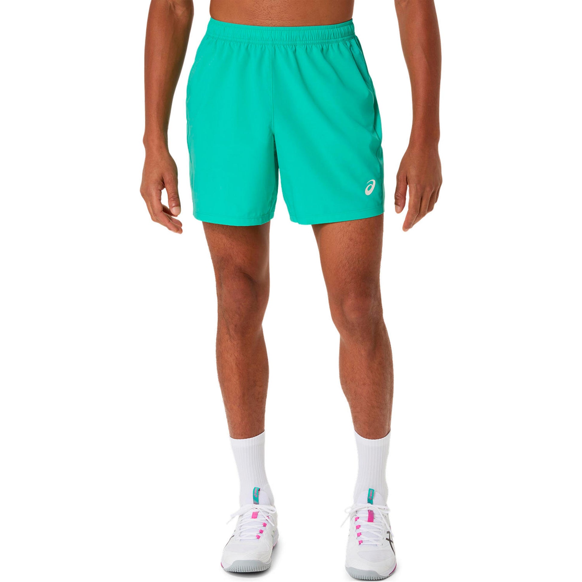 ASICS Court 7in Shorts Hombres-verde