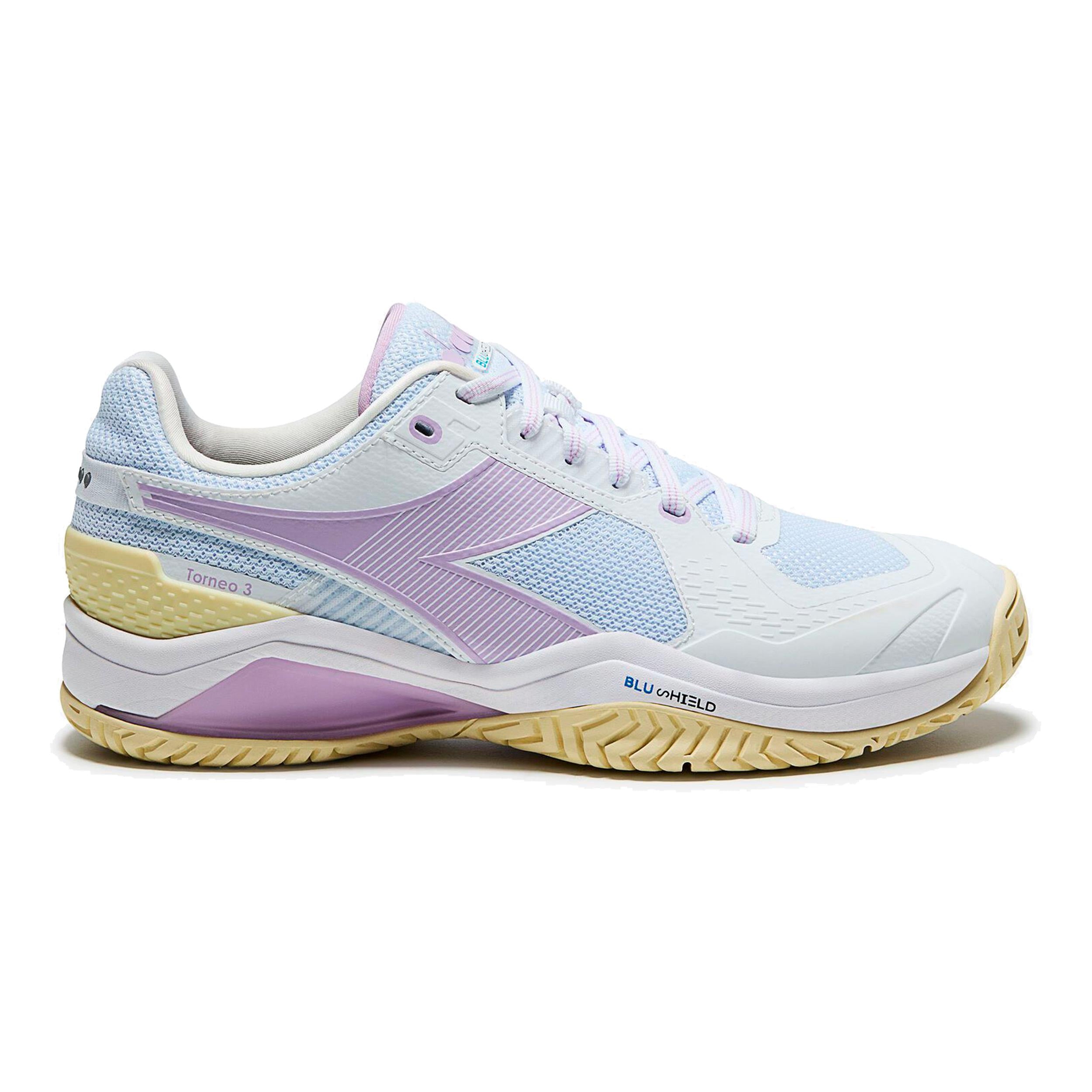 Diadora Blushield Torneo 3 Zapatilla todas las superficies Mujeres - blanco, morado
