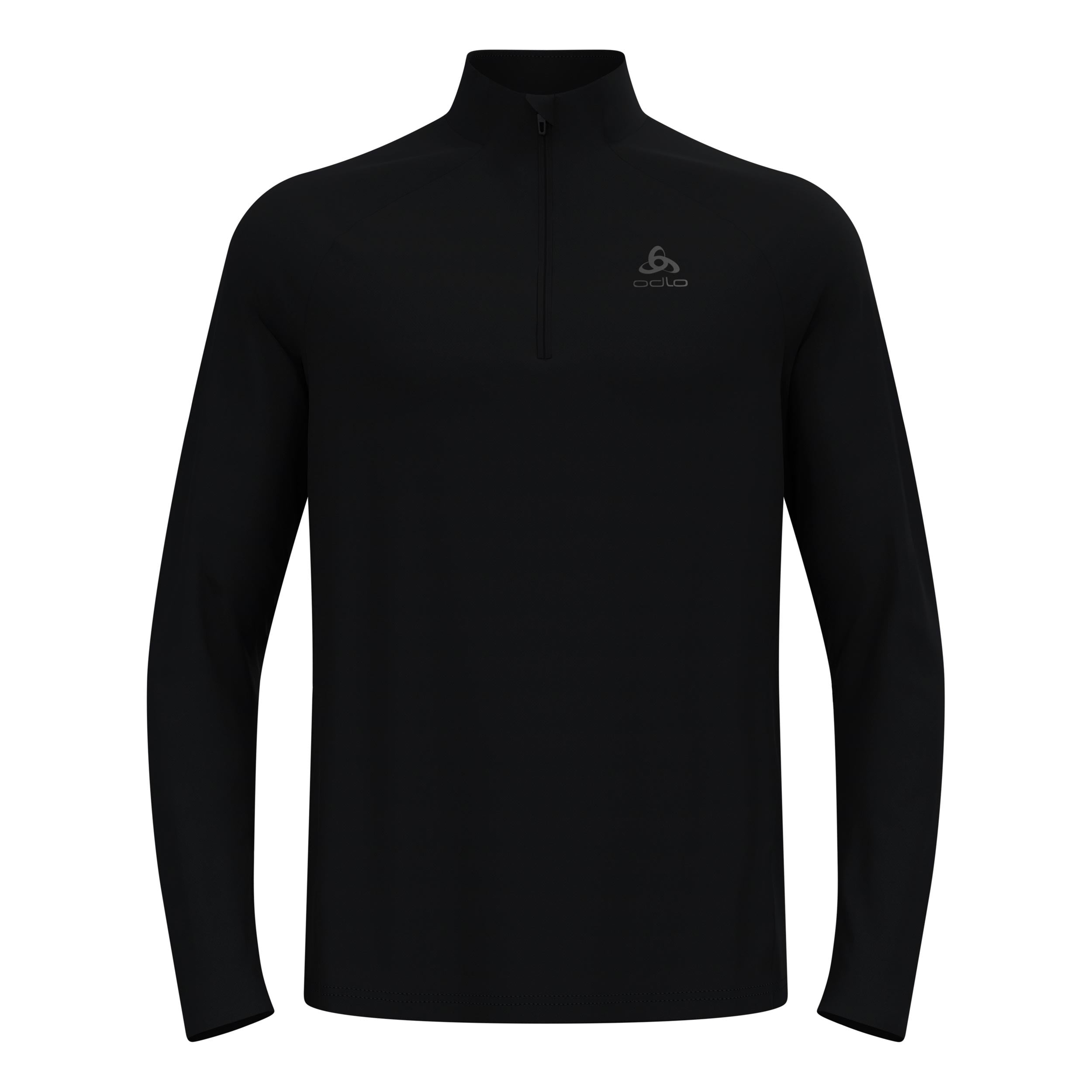 Odlo Essential 1/2 Zip Camiseta de running Hombres-negro, negro