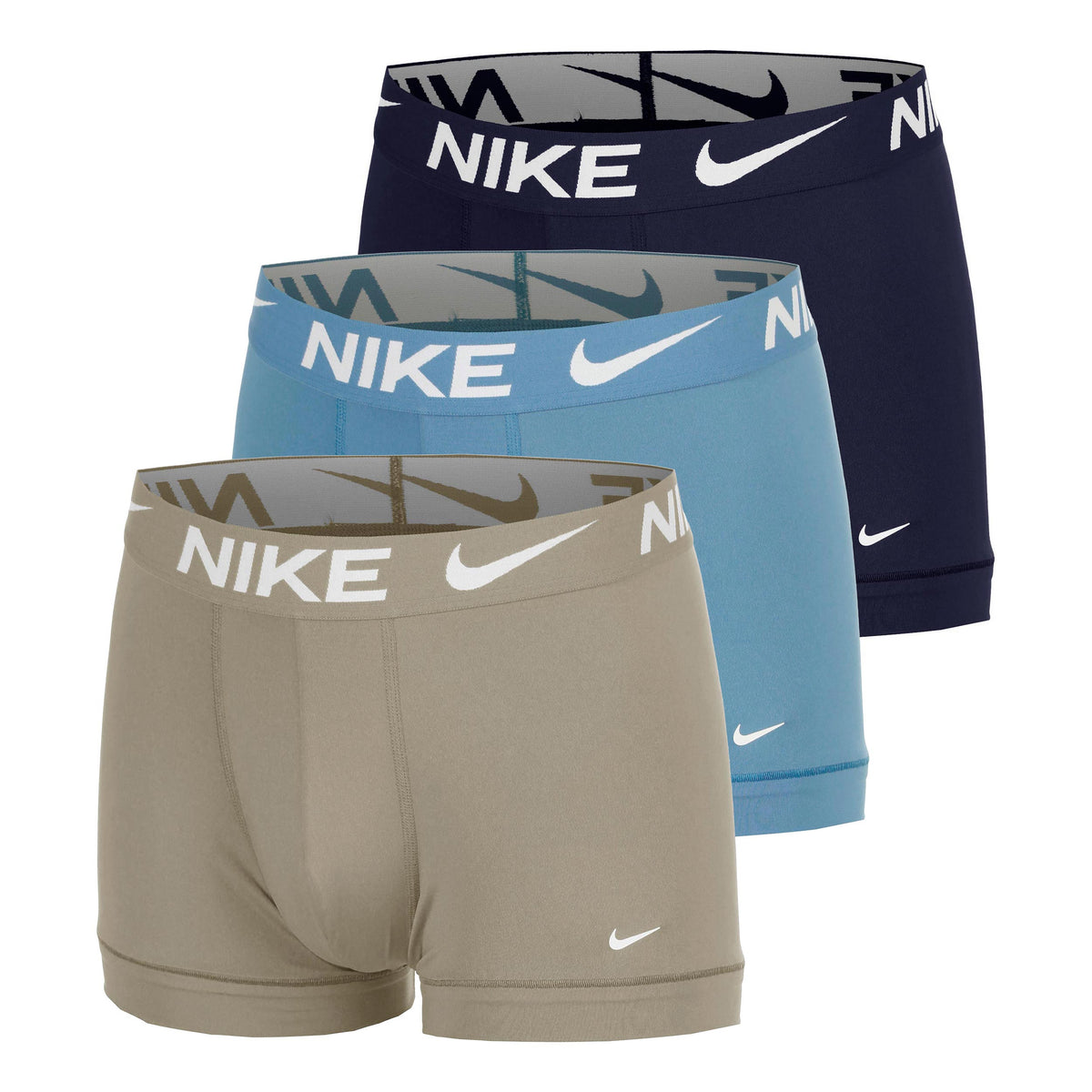 Nike Dri-Fit Essential Micro Trunk Calzoncillos tipo bóxer Pack de 3 Hombres - verde