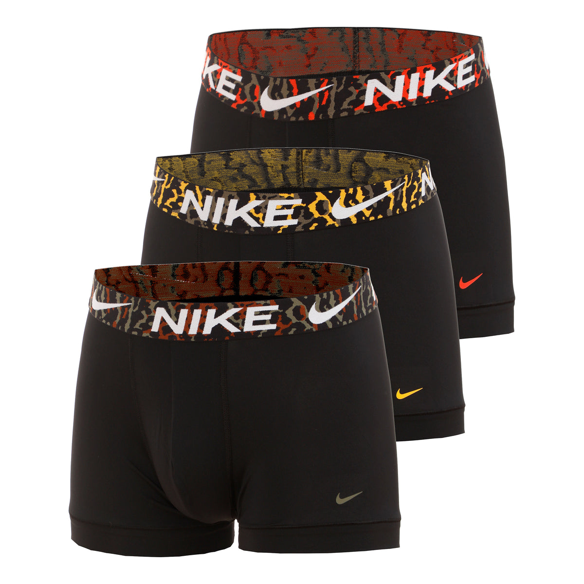 Nike Dri-Fit Essential Micro Trunk Calzoncillos tipo bóxer Pack de 3 Hombres - negro