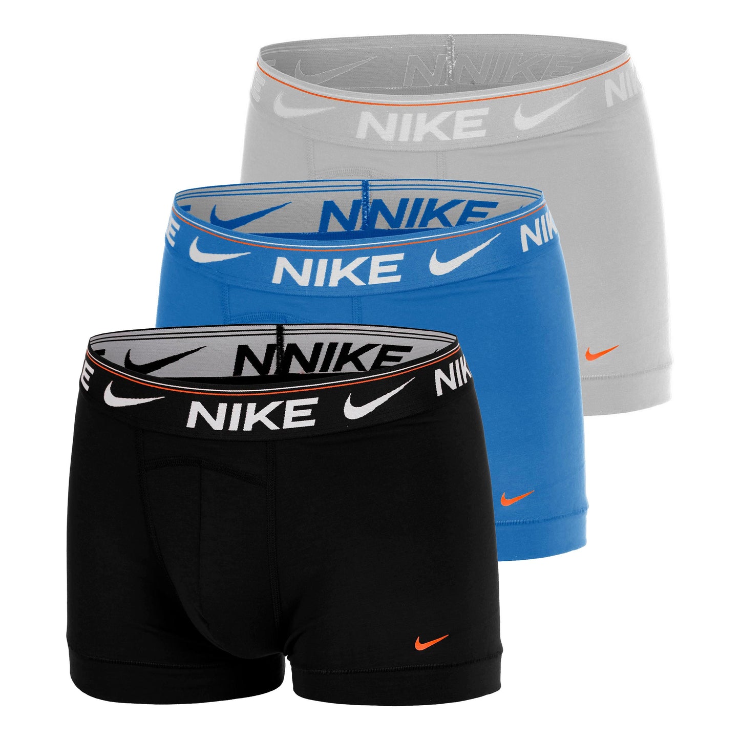 Nike Ultra Comfort Calzoncillos tipo bóxer - Pack de 3 Hombres-gris, azul