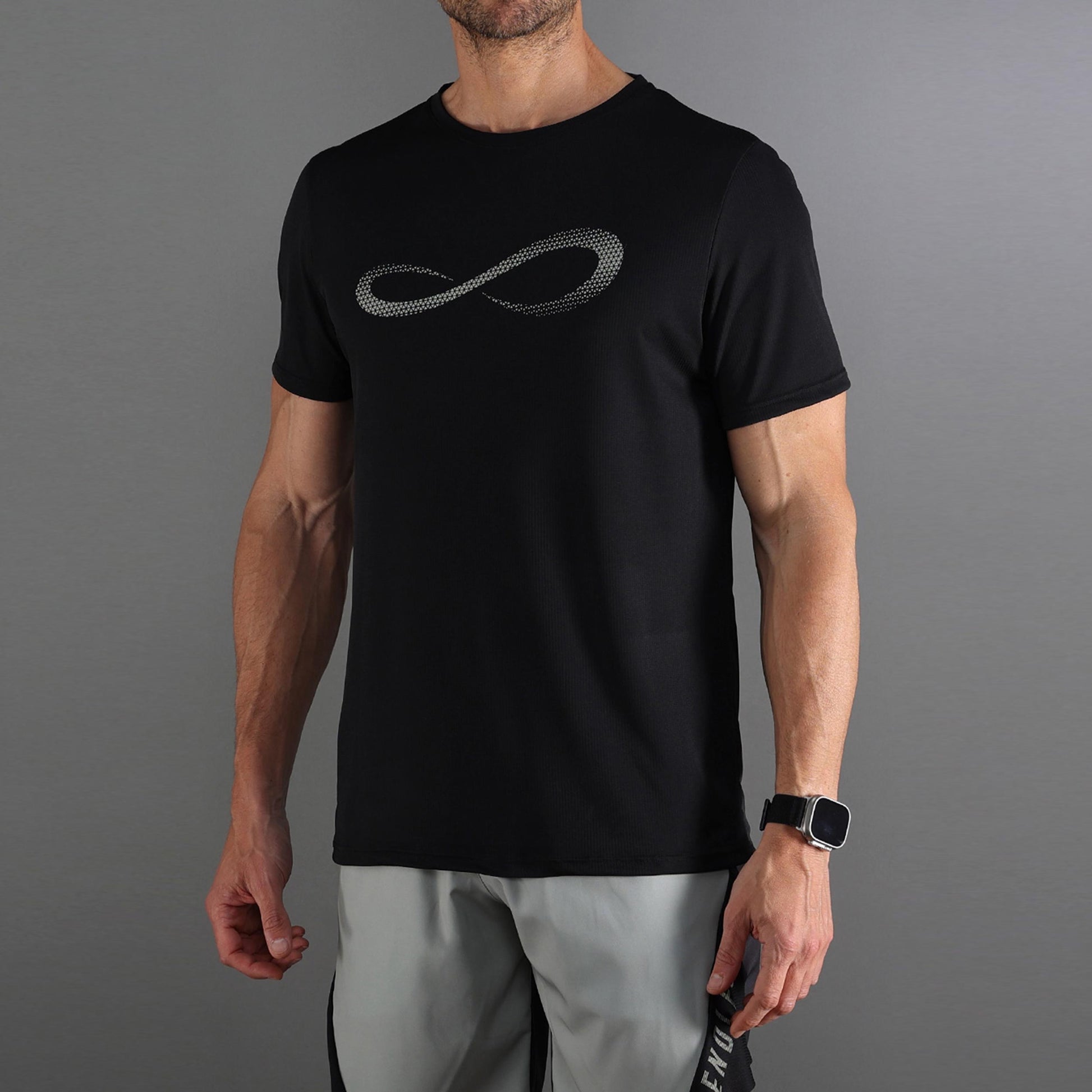 Endless Unlimited Diamond II Camiseta de manga corta Hombres-negro, gris claro